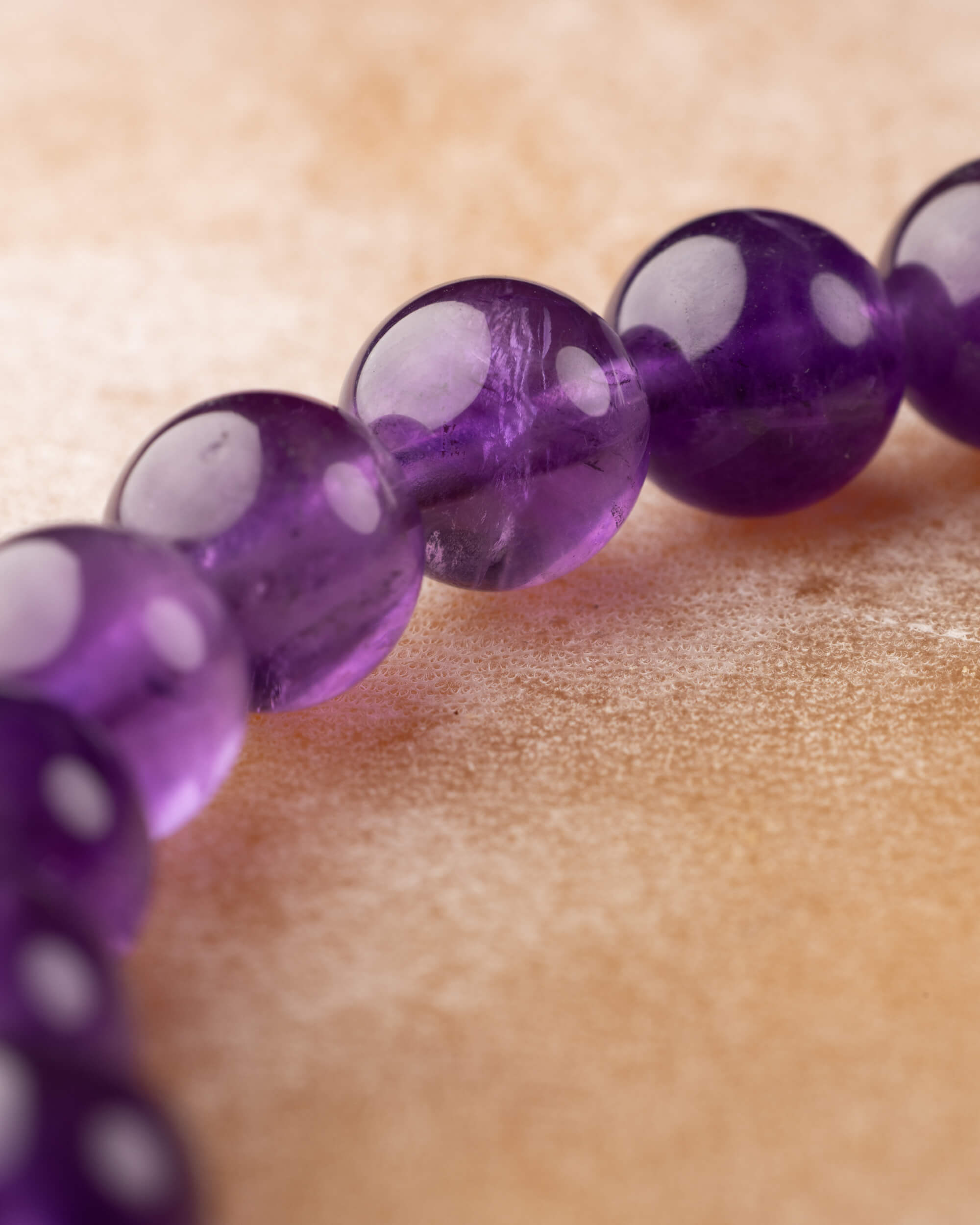 Pulsera de Amatista 8 mm - Visión Intuitiva