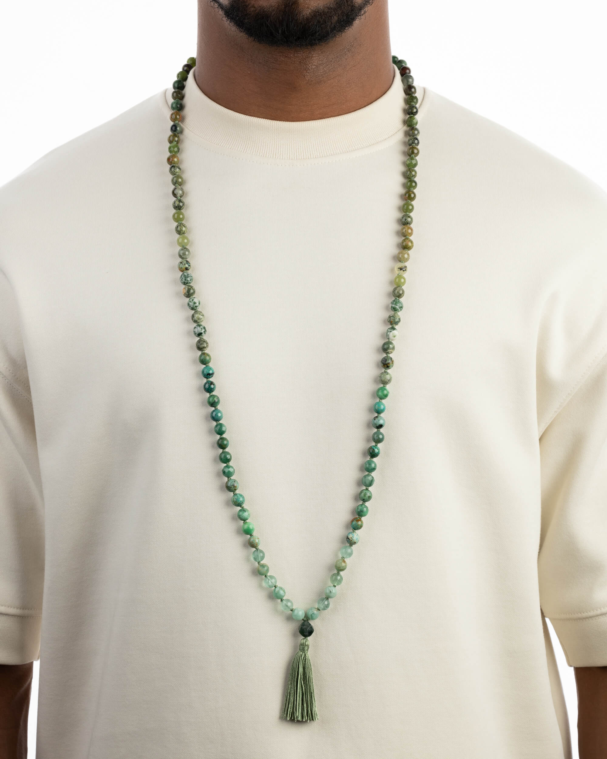 Japa Mala "Corazón" 108 Cuentas - Sanación y Amor Enraizado