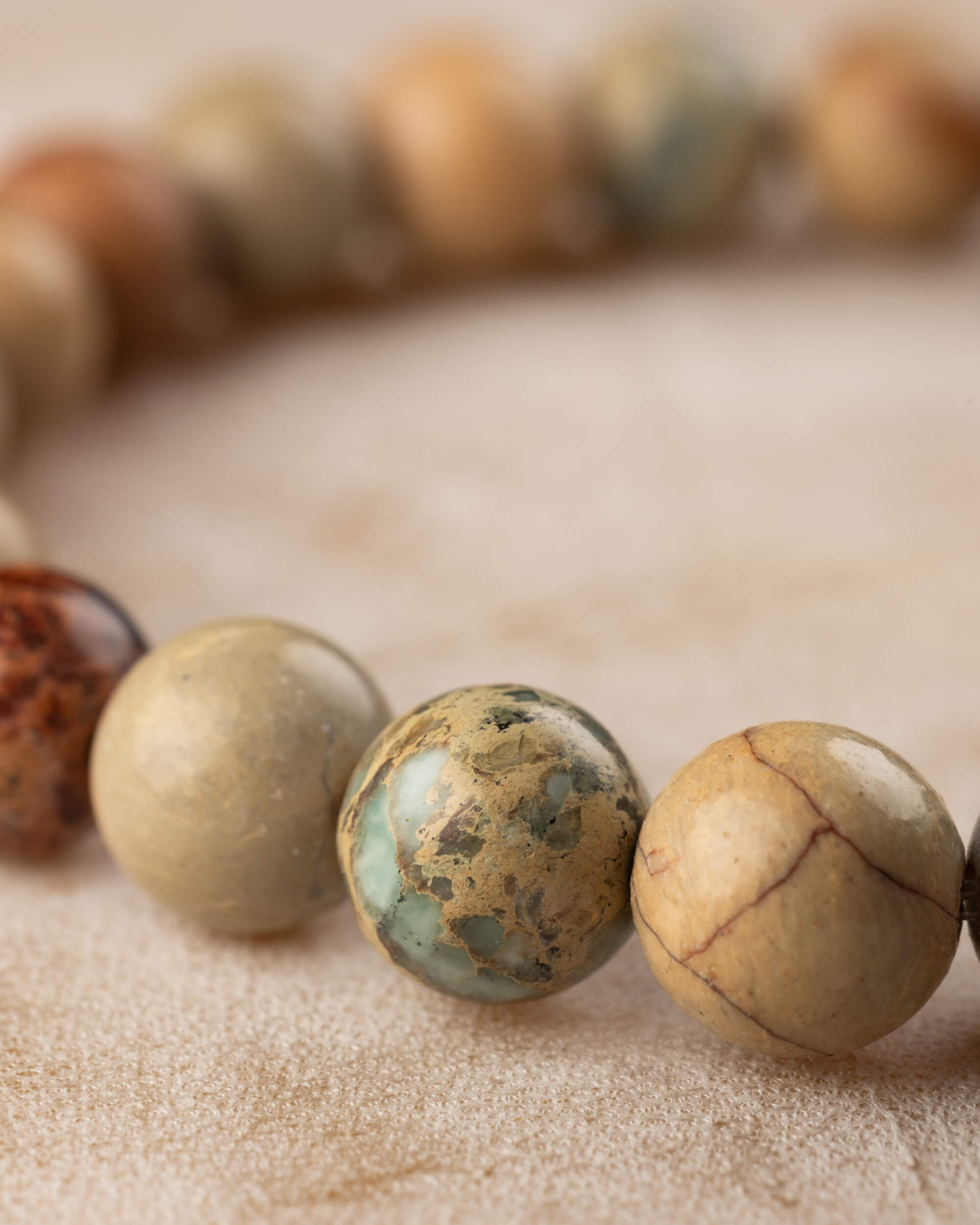 Pulsera de Shoushan 8 mm - Contemplación y Calma Profunda