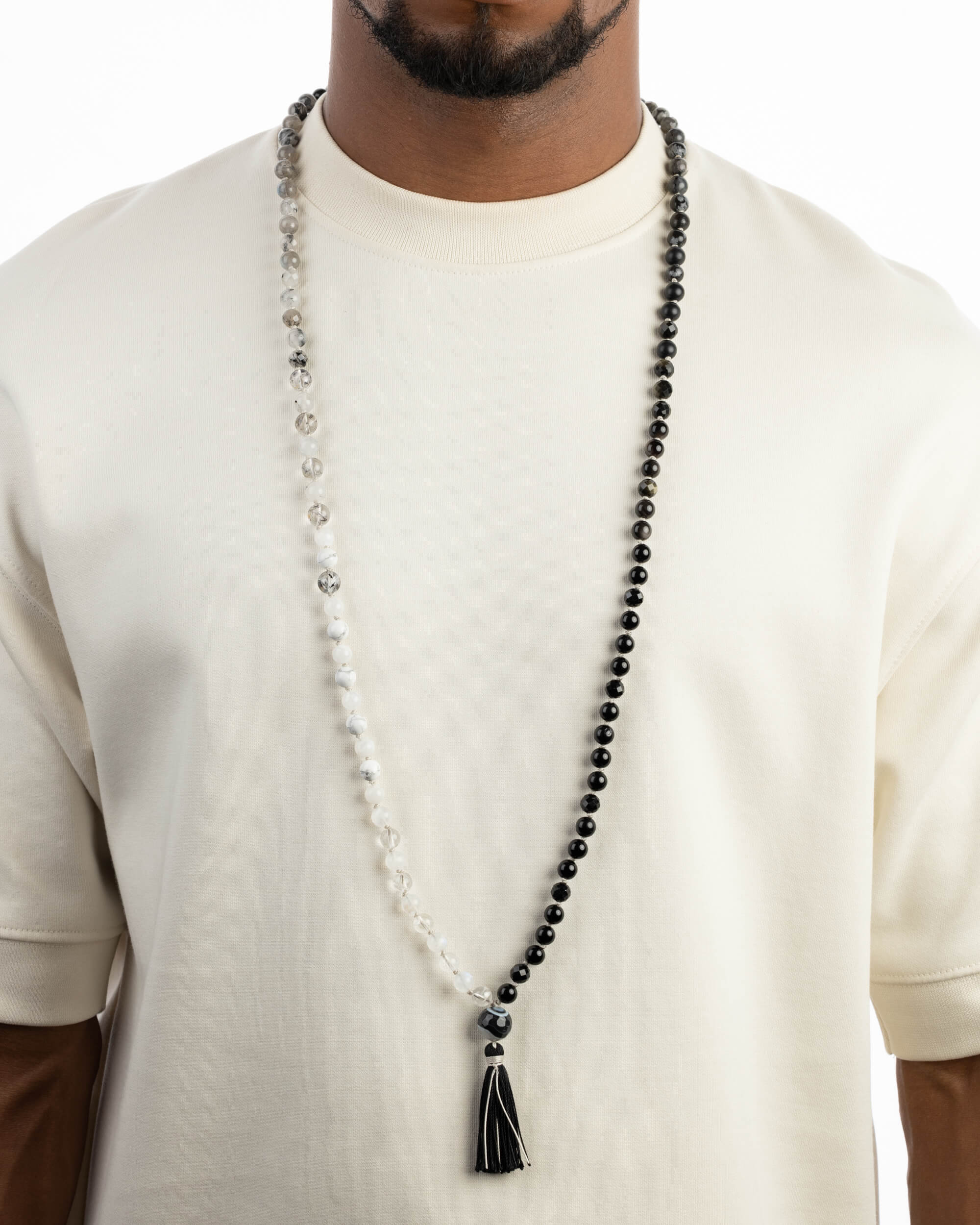 Japa Mala "Dualidad" 108 Cuentas - Equilibrio y Luz