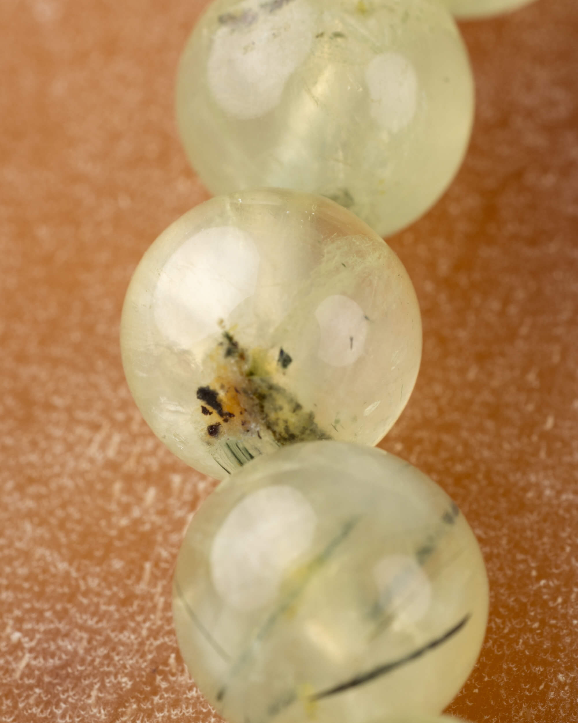 Pulsera de Prehnita 8 mm - Intuición y Confianza