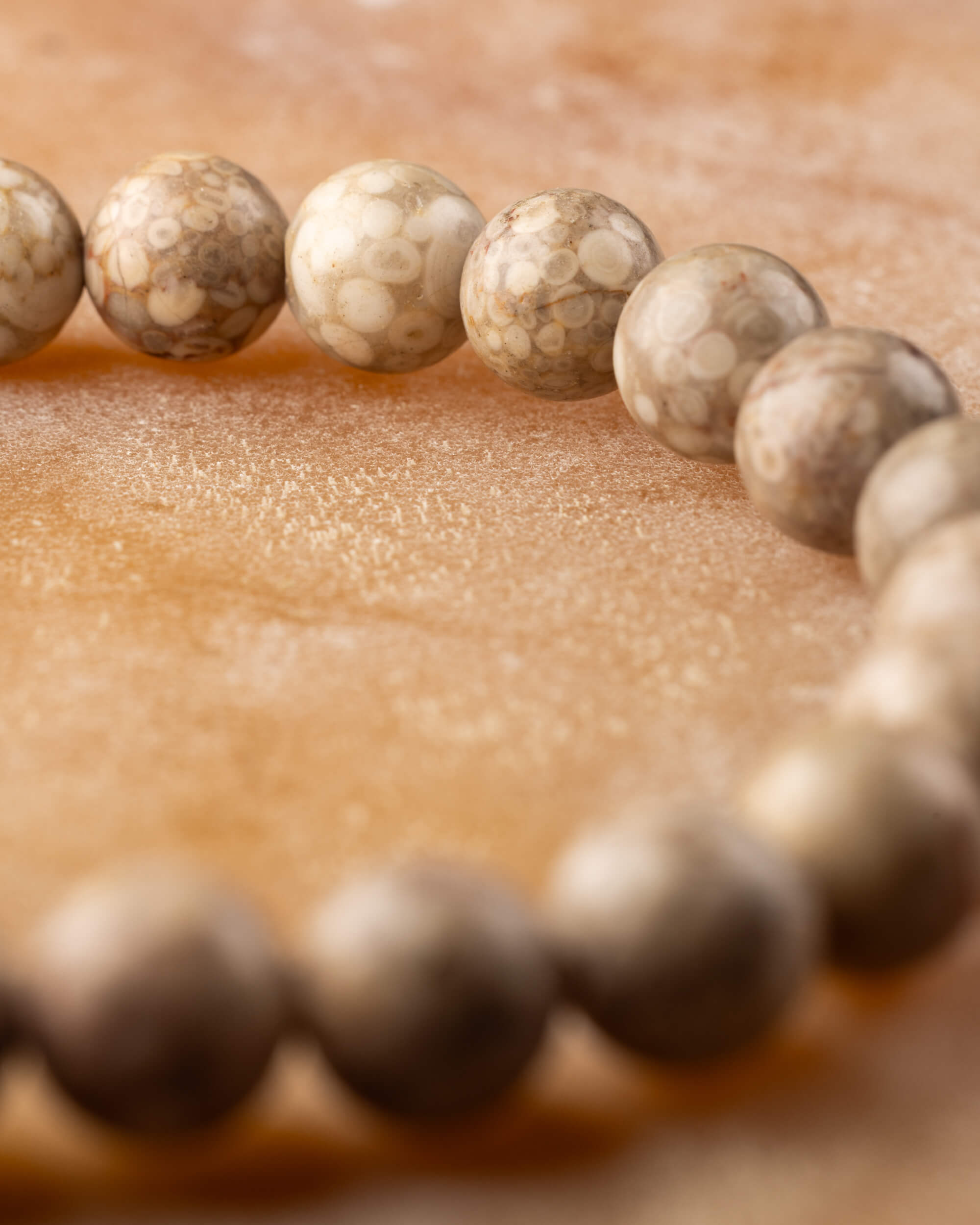 Pulsera de Maifanita 8 mm - Sostén y Reparación