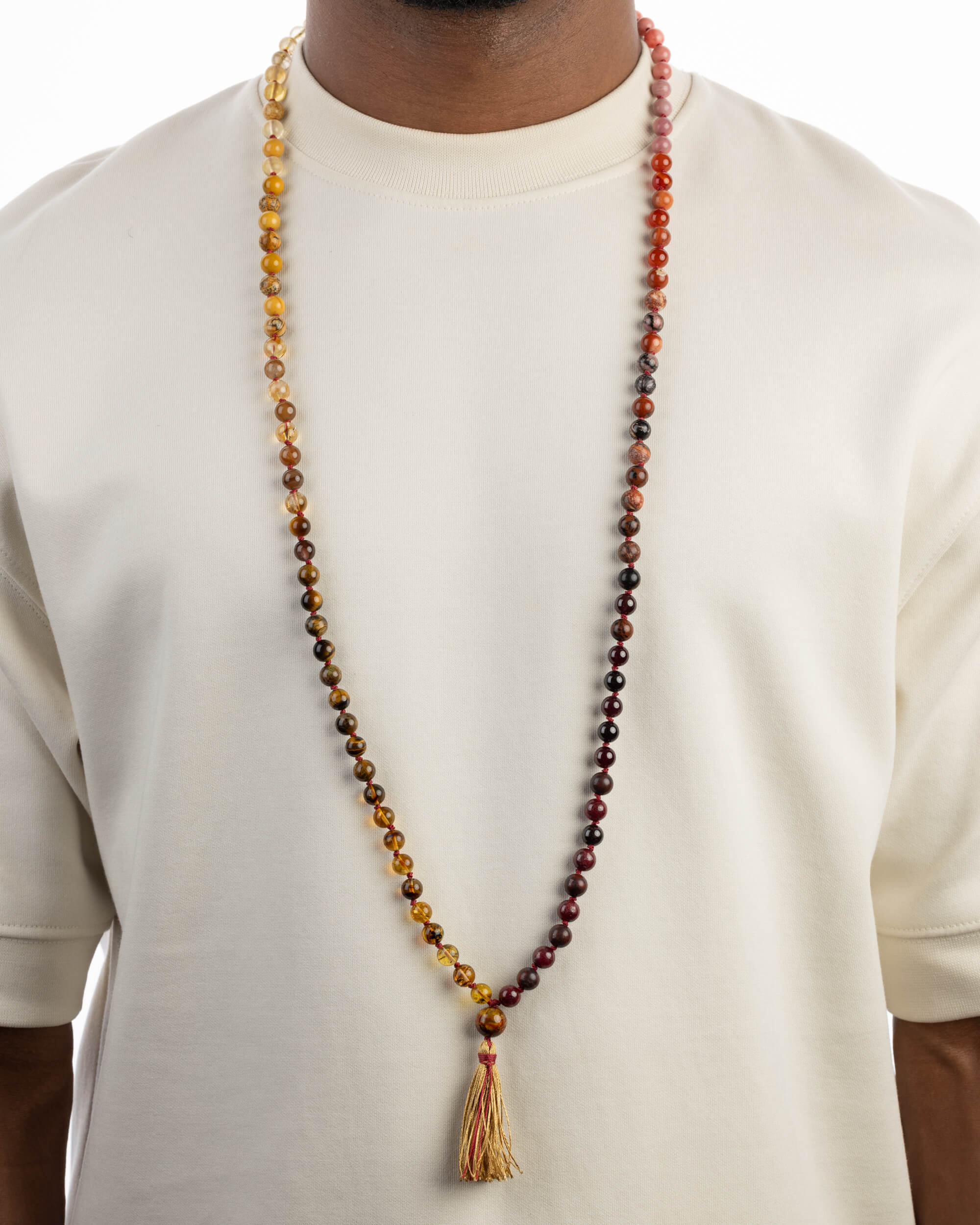 Japa Mala "Fuego" 108 Cuentas - Vitalidad y Acción Transformadora