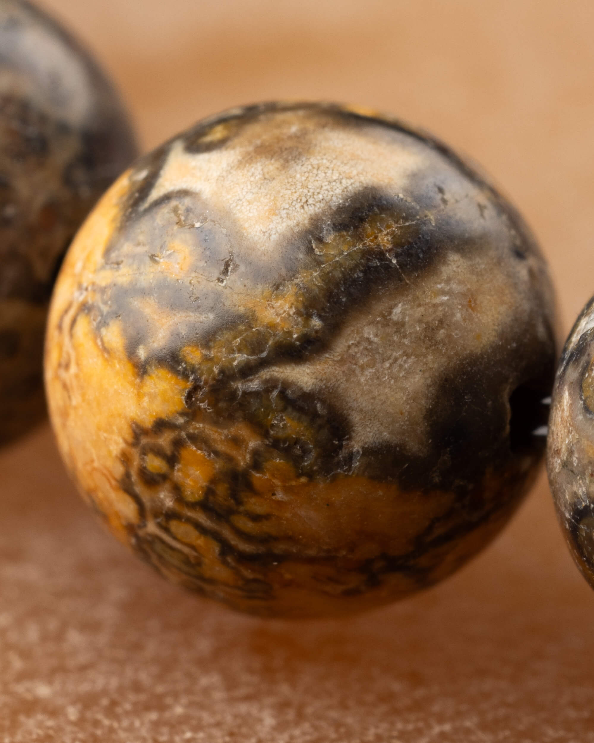 Pulsera de Jaspe Piel de Leopardo (8 mm)