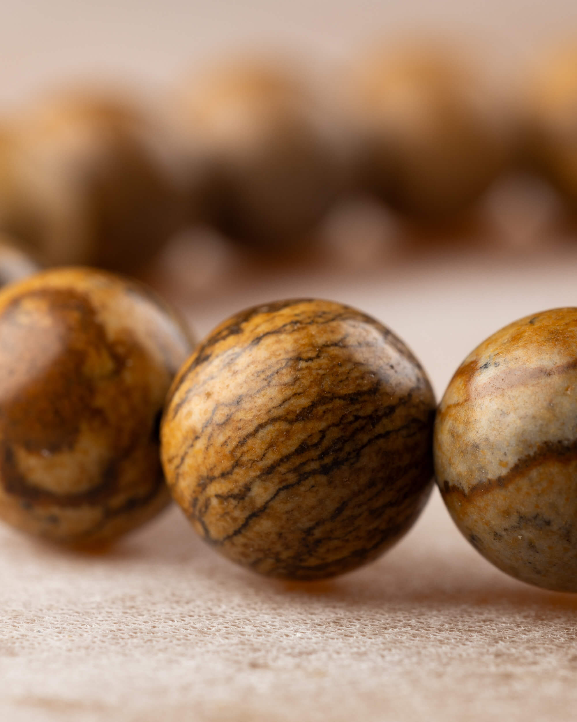 Pulsera de Jaspe Paisaje 8 mm - Estabilidad y Conexión