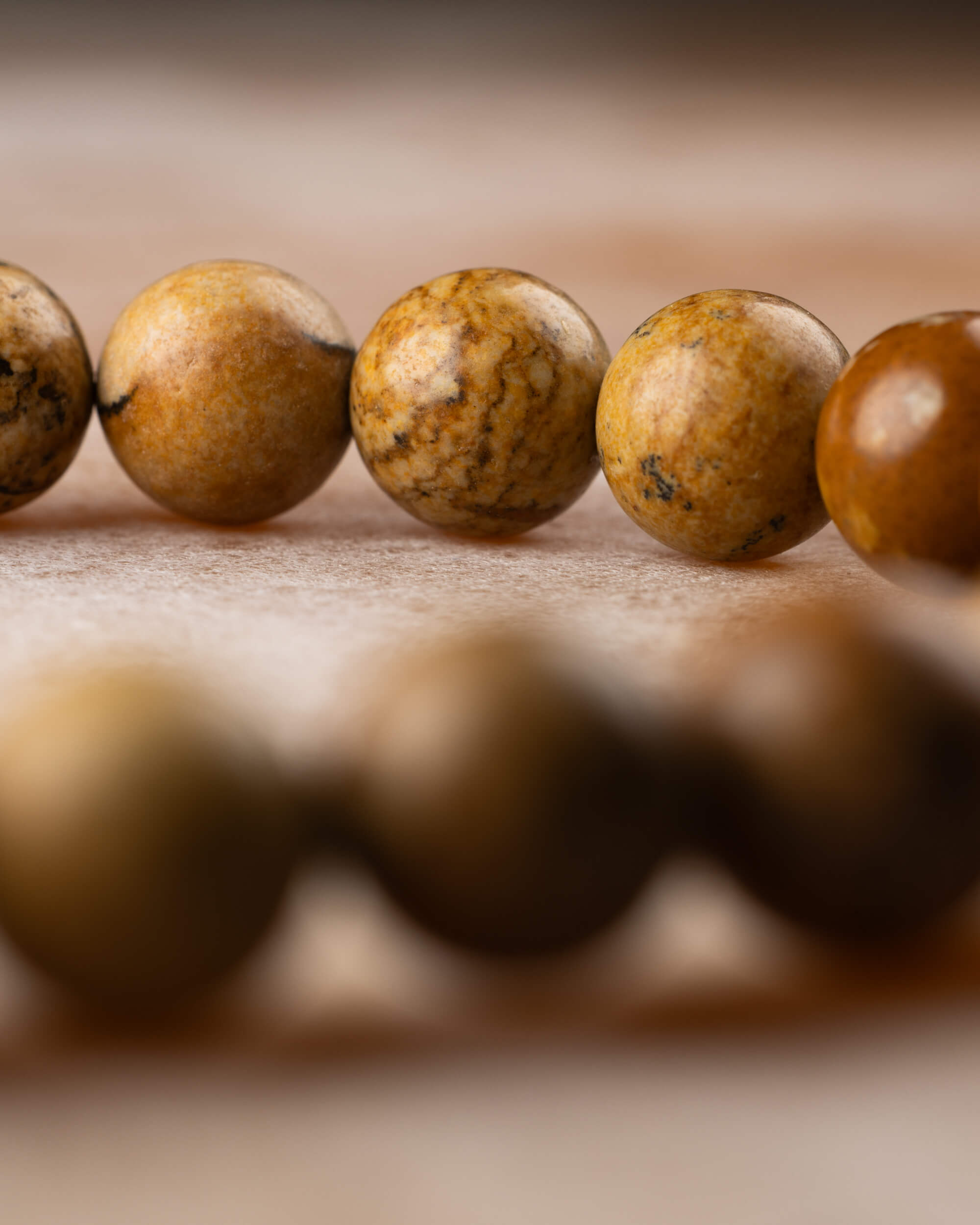 Pulsera de Jaspe Paisaje 8 mm - Estabilidad y Conexión