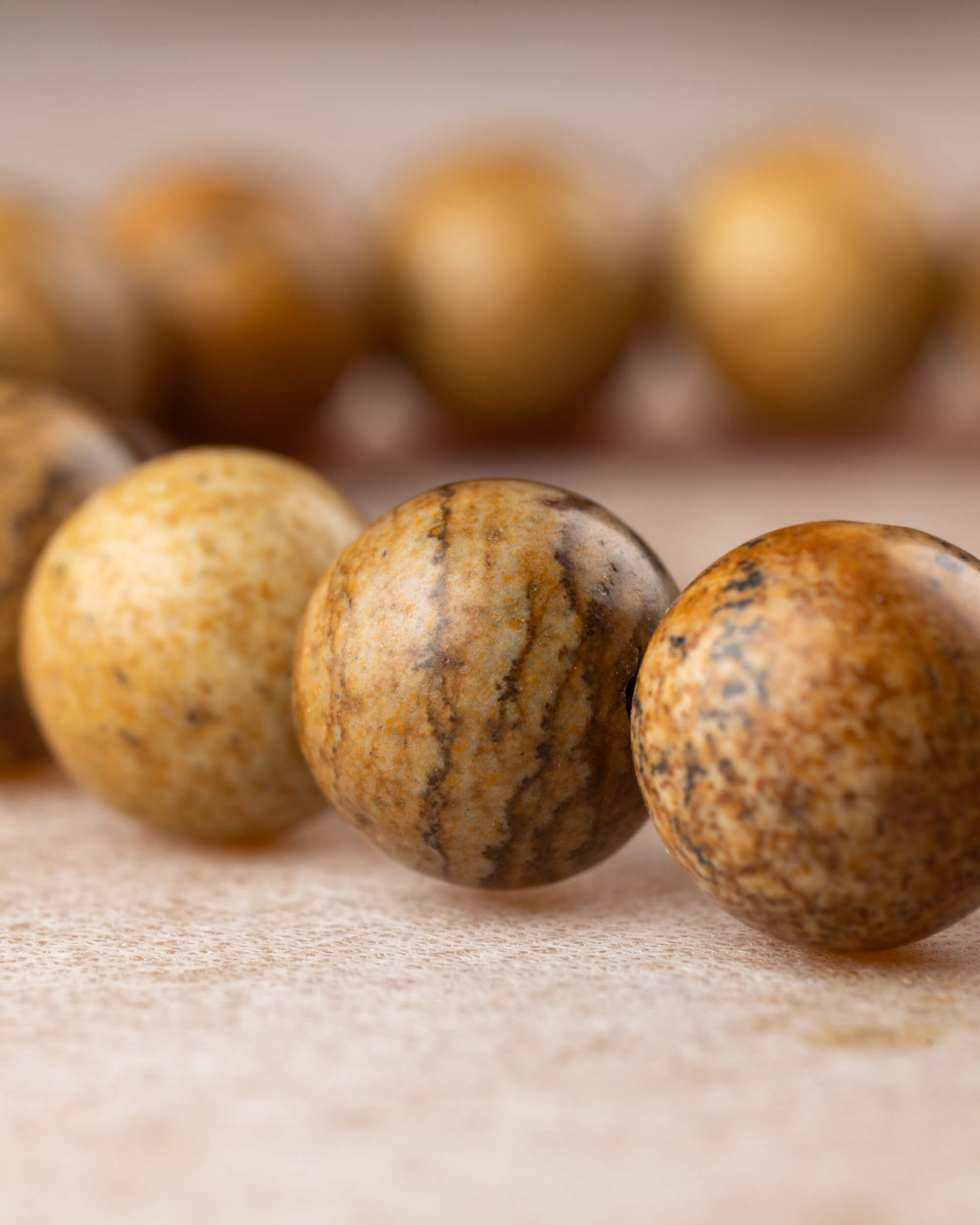 Pulsera de Jaspe Paisaje 8 mm - Estabilidad y Conexión