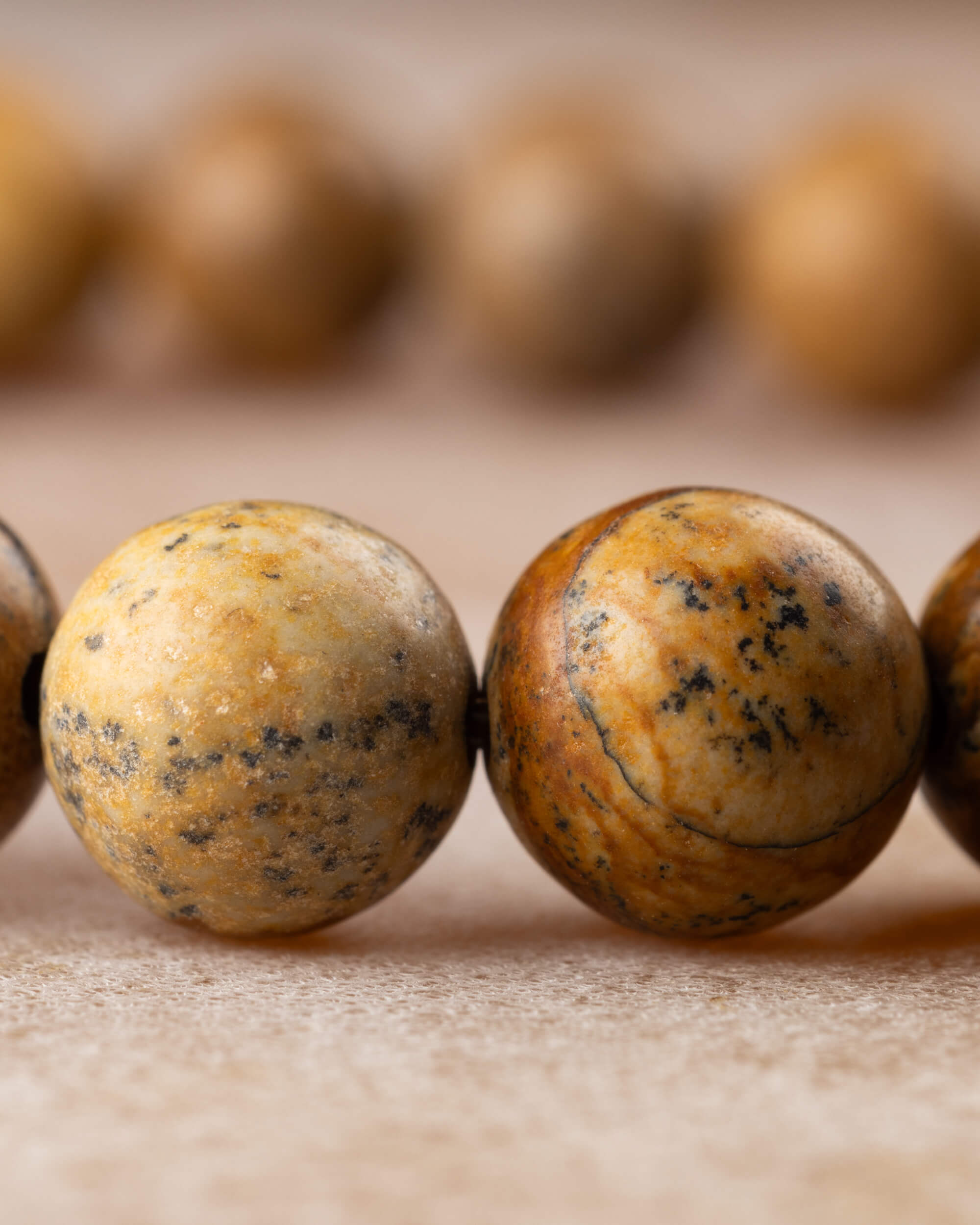 Pulsera de Jaspe Paisaje 8 mm - Estabilidad y Conexión