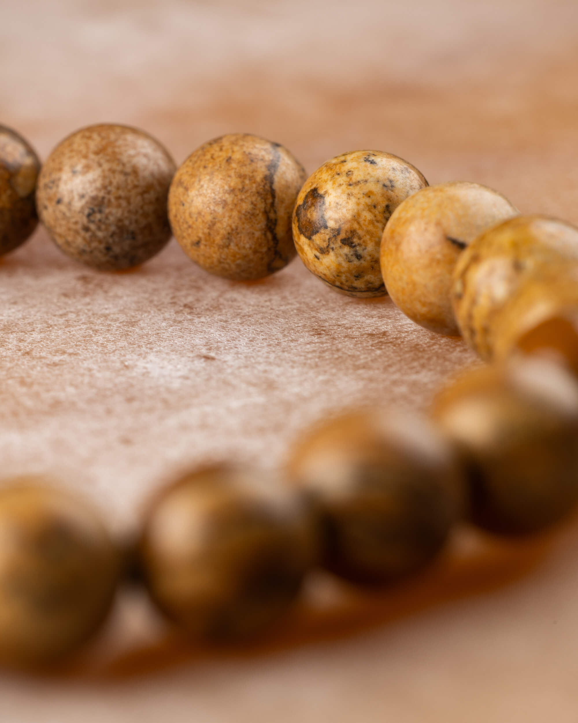 Pulsera de Jaspe Paisaje 8 mm - Estabilidad y Conexión