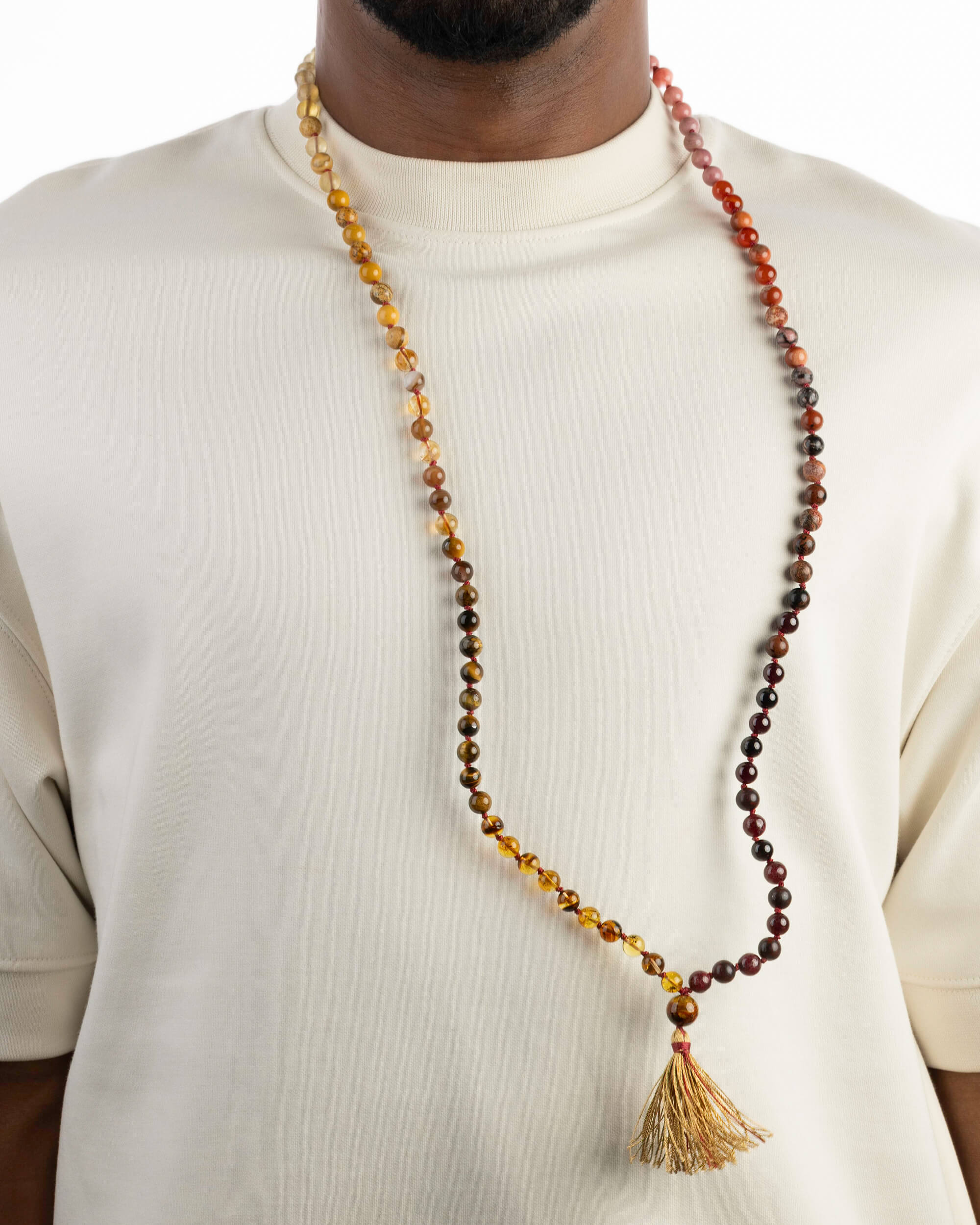 Japa Mala "Fuego" 108 Cuentas - Vitalidad y Acción Transformadora