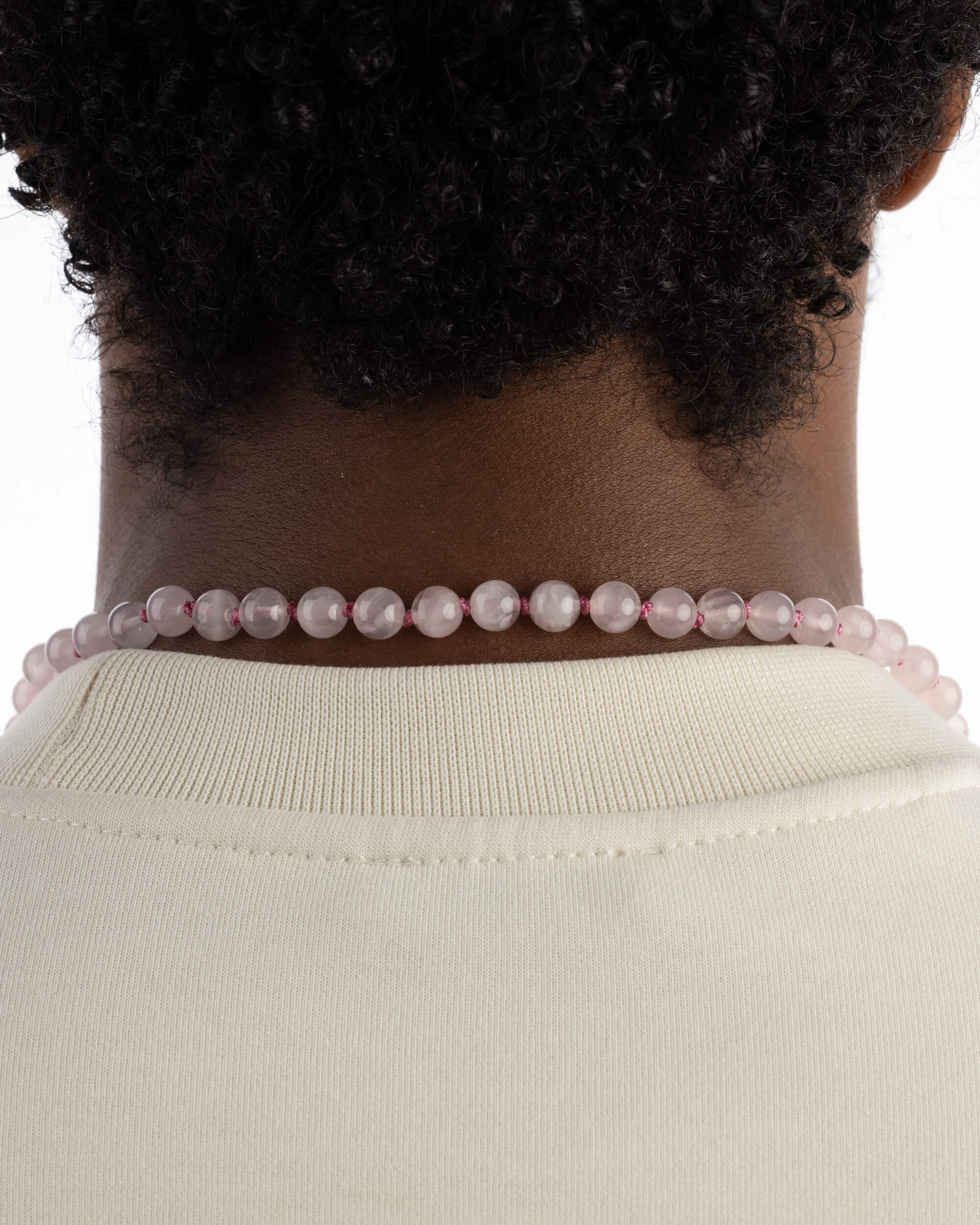 Japa Mala de Cuarzo Rosa (8 mm)