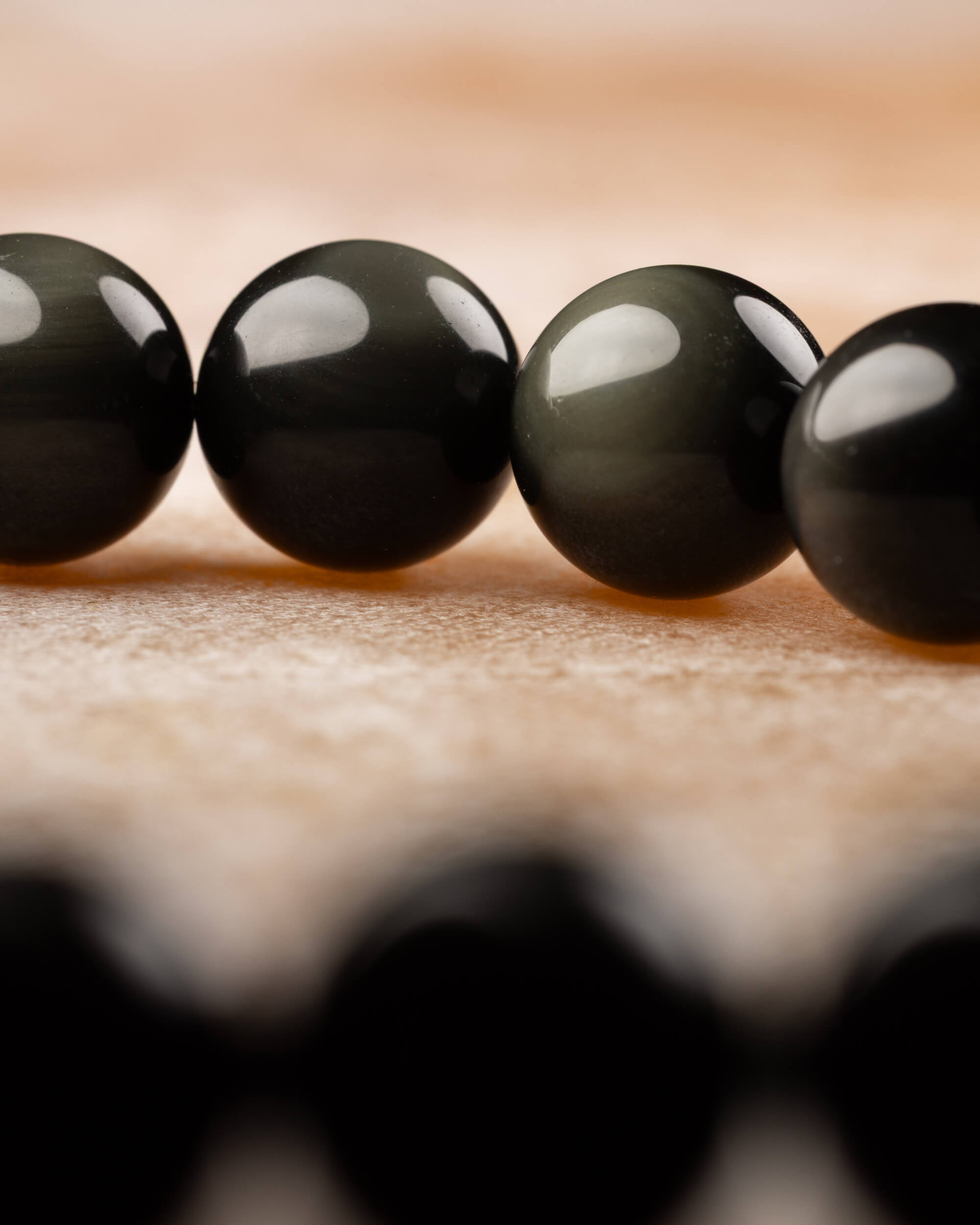 Pulsera de Obsidiana Arcoíris 8 mm - Protección y Contención