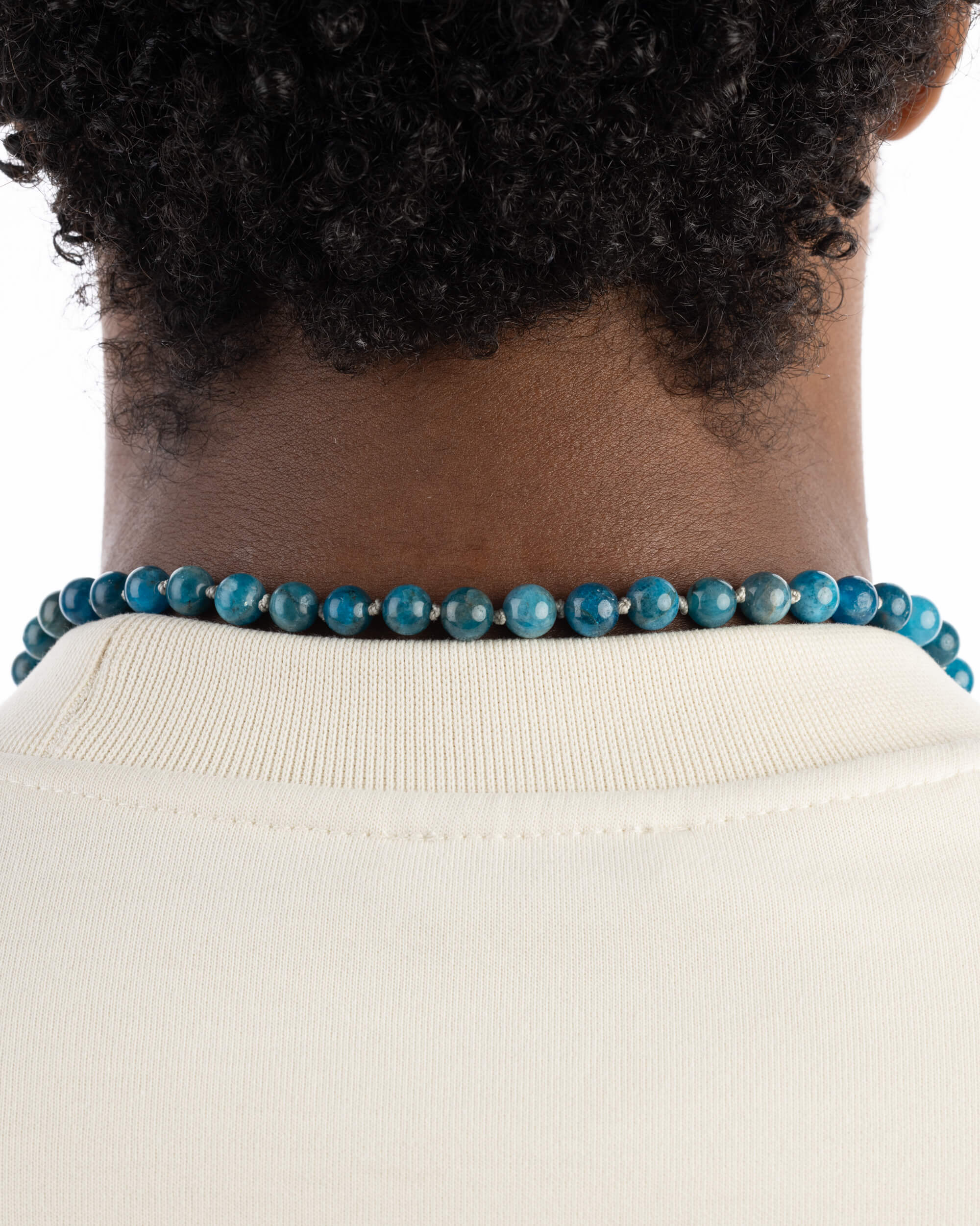 Japa Mala de Apatita Azul (8 mm)