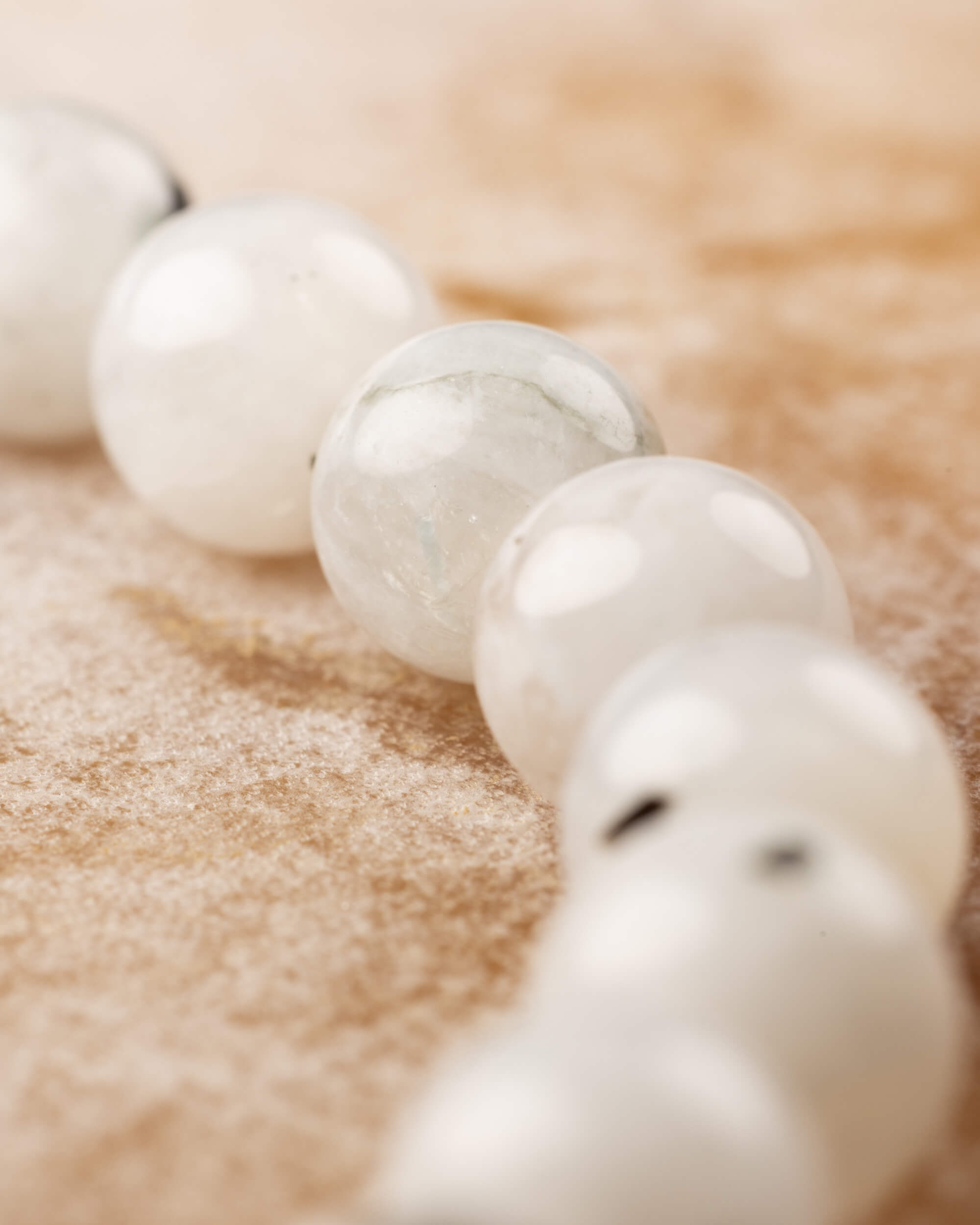 Pulsera de Piedra Sol y Piedra Luna 8 mm - Dualidad y Equilibrio