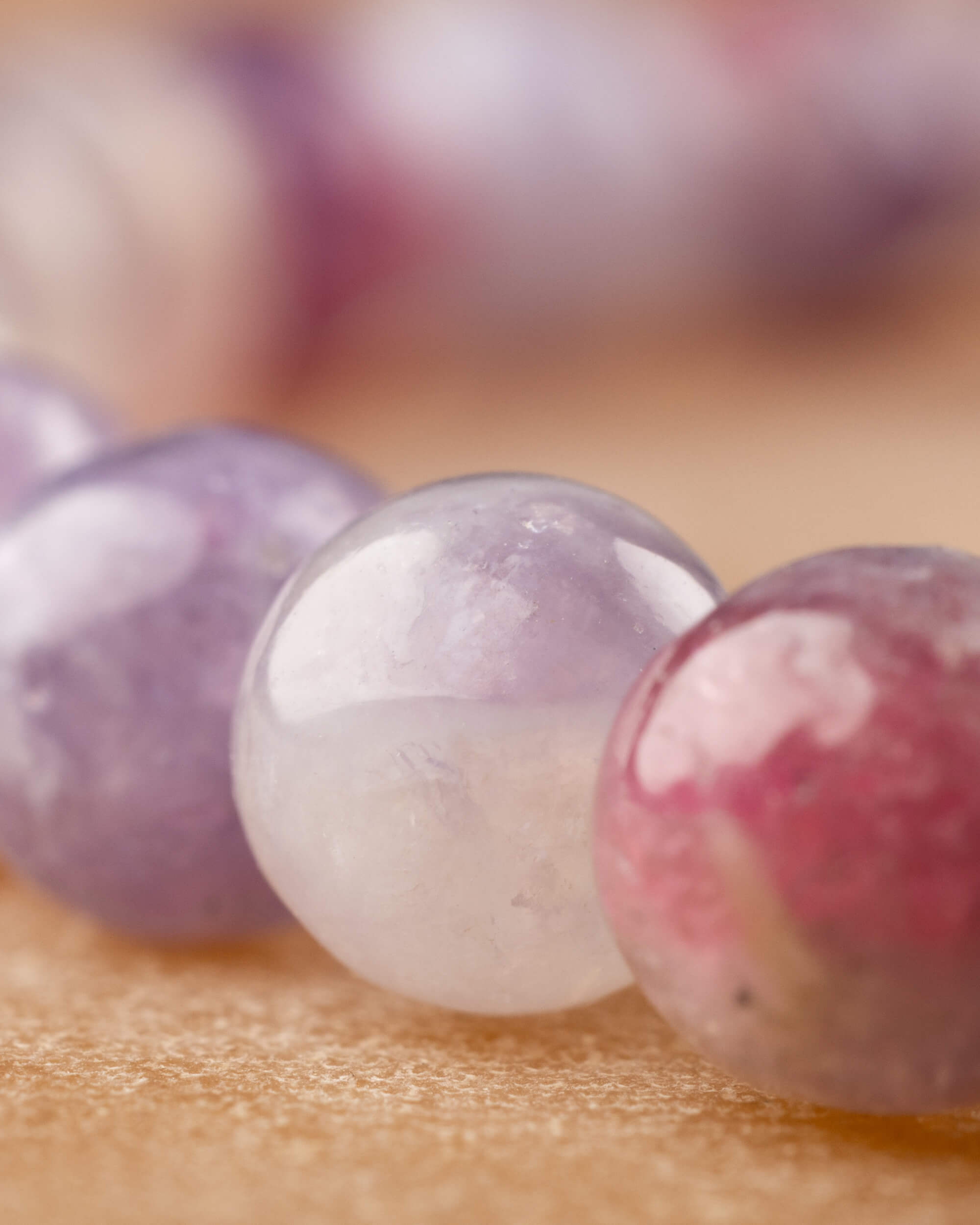 Pulsera de Turmalina Rosa 6 mm - Amor y Límites Sanos