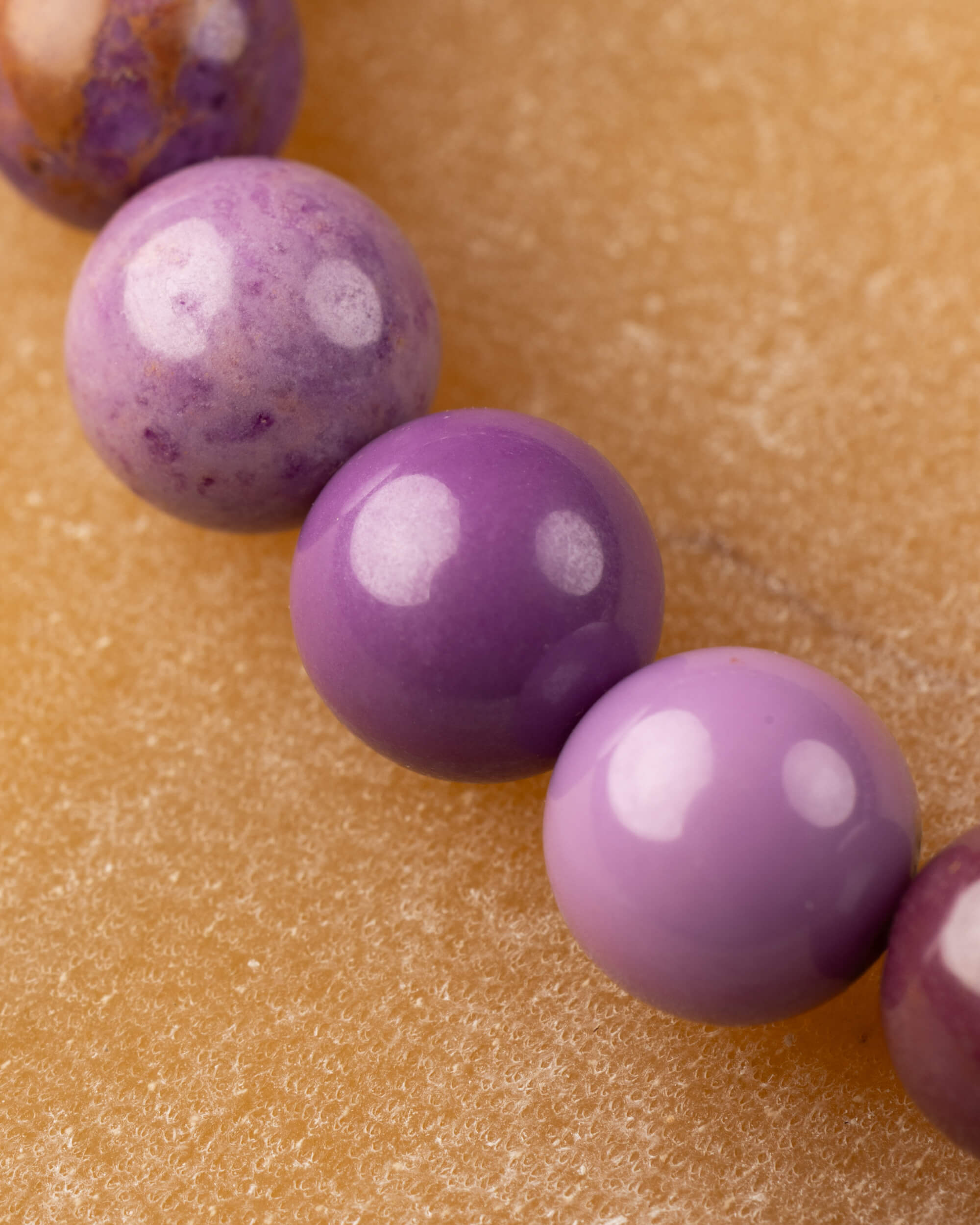 Pulsera de Fosfosiderita 7 mm - Refugio Suave y Calma