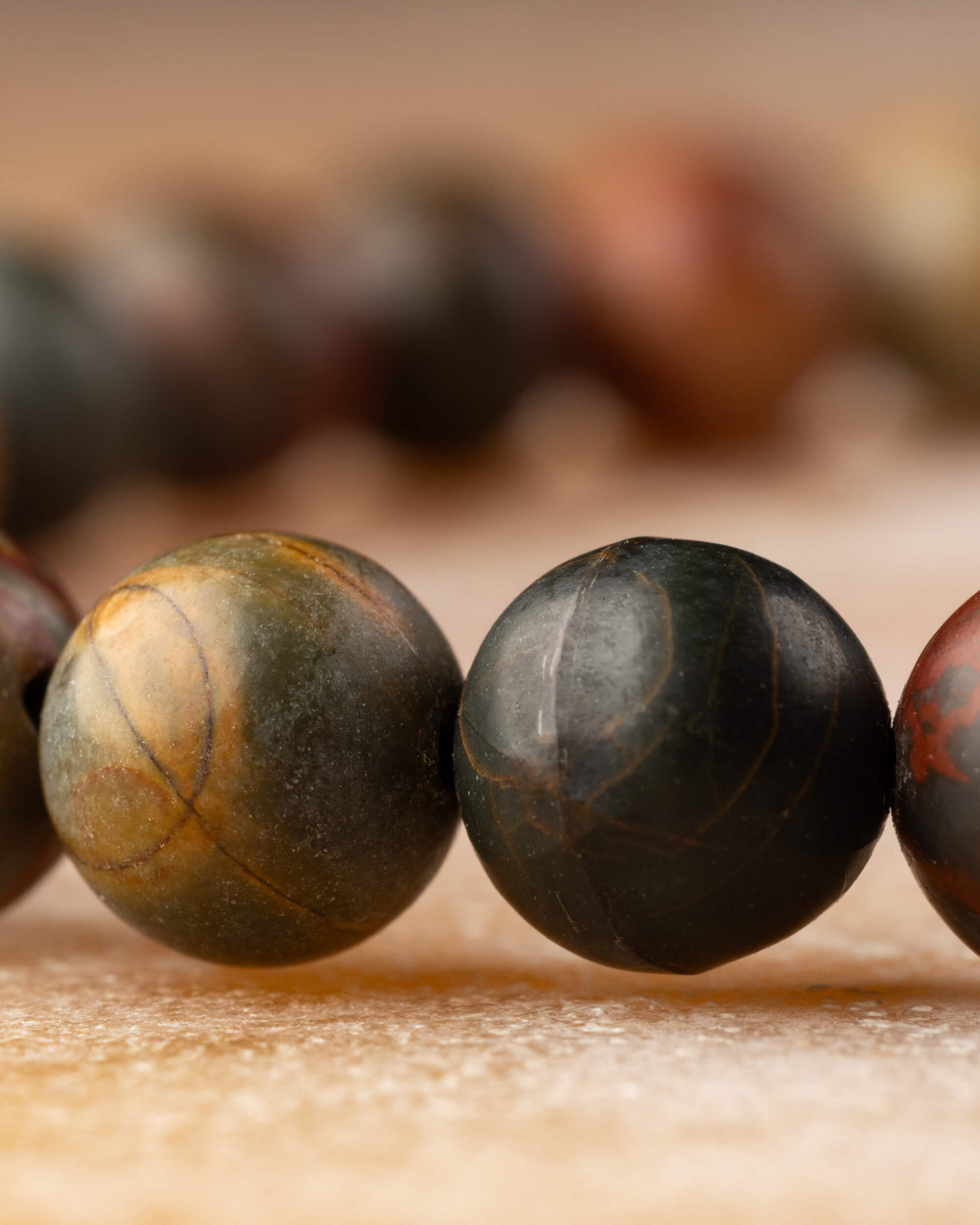 Pulsera de Jaspe Picasso 6 mm - Orden Creativo