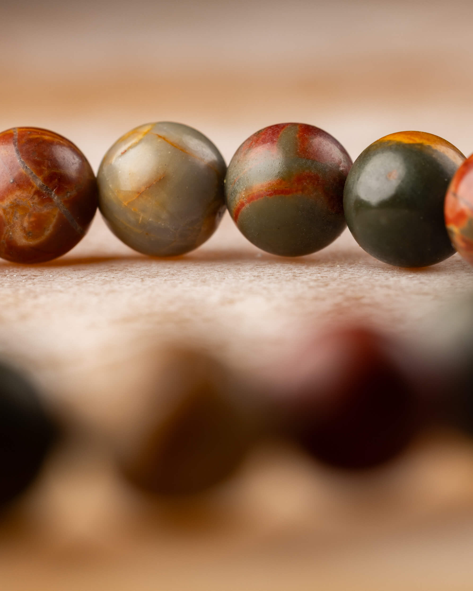 Pulsera de Jaspe Picasso 6 mm - Orden Creativo