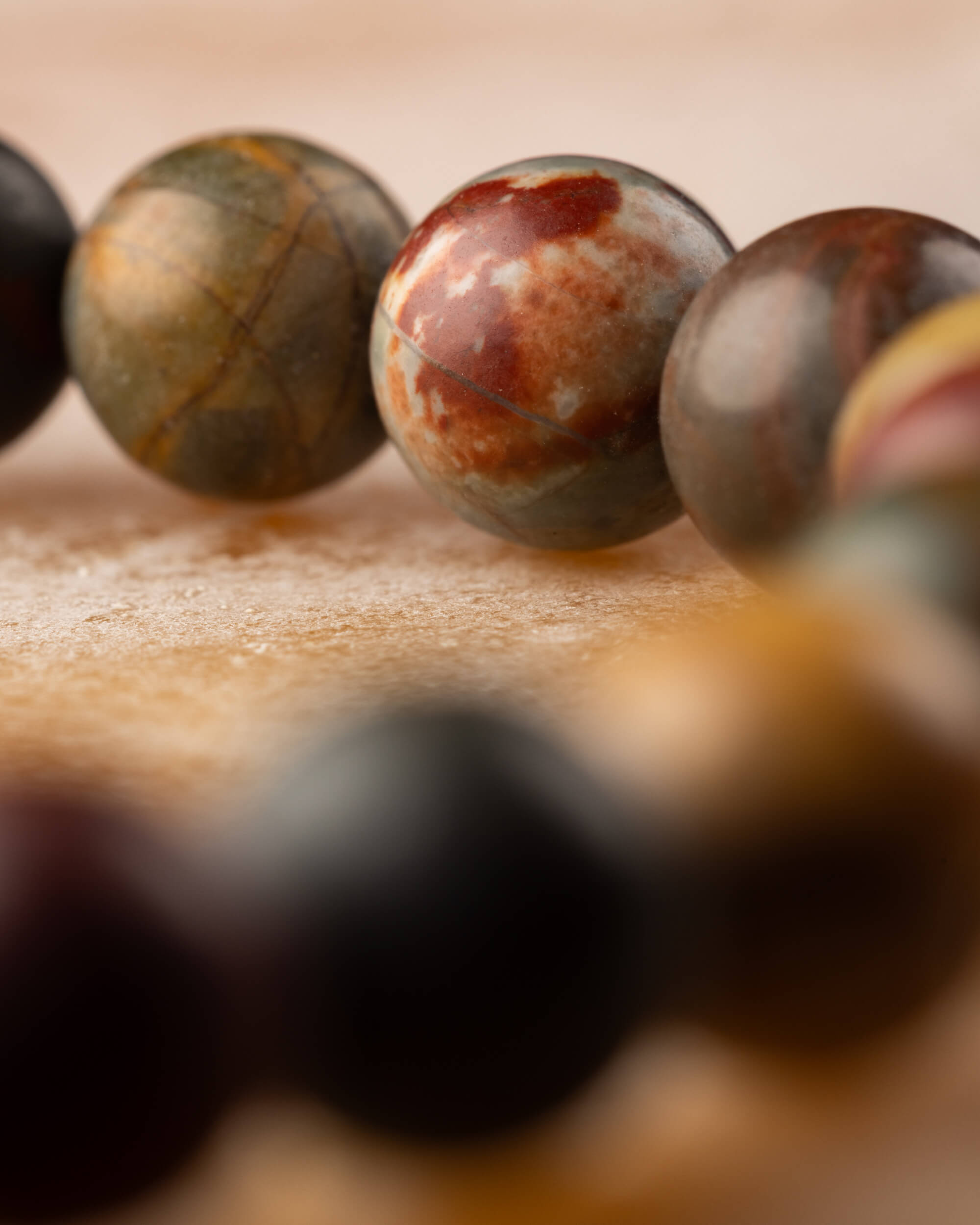 Pulsera de Jaspe Picasso 6 mm - Orden Creativo