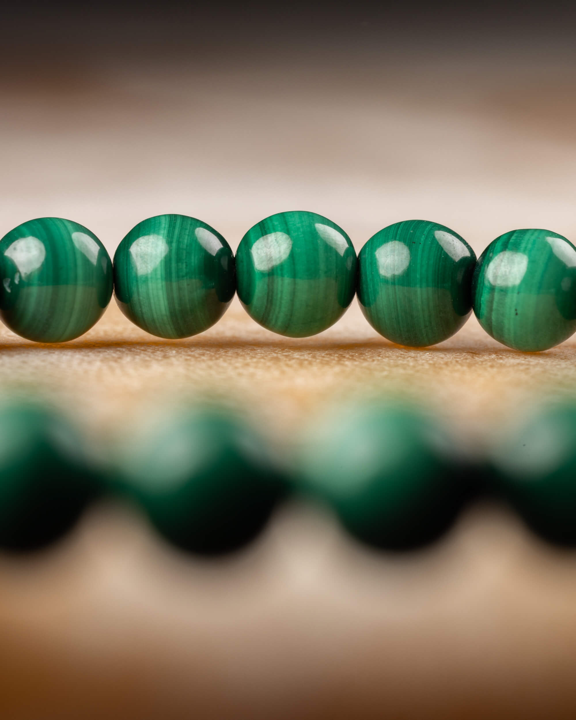 Pulsera de Malaquita 6 mm - Transformación y Fuerza