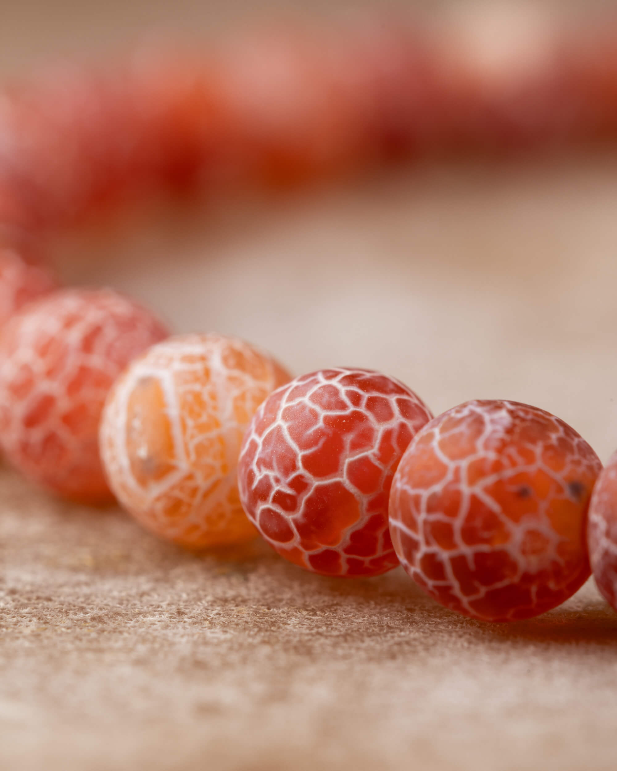 Pulsera de Cornalina Mate 6 mm - Deseo y Vitalidad Interior