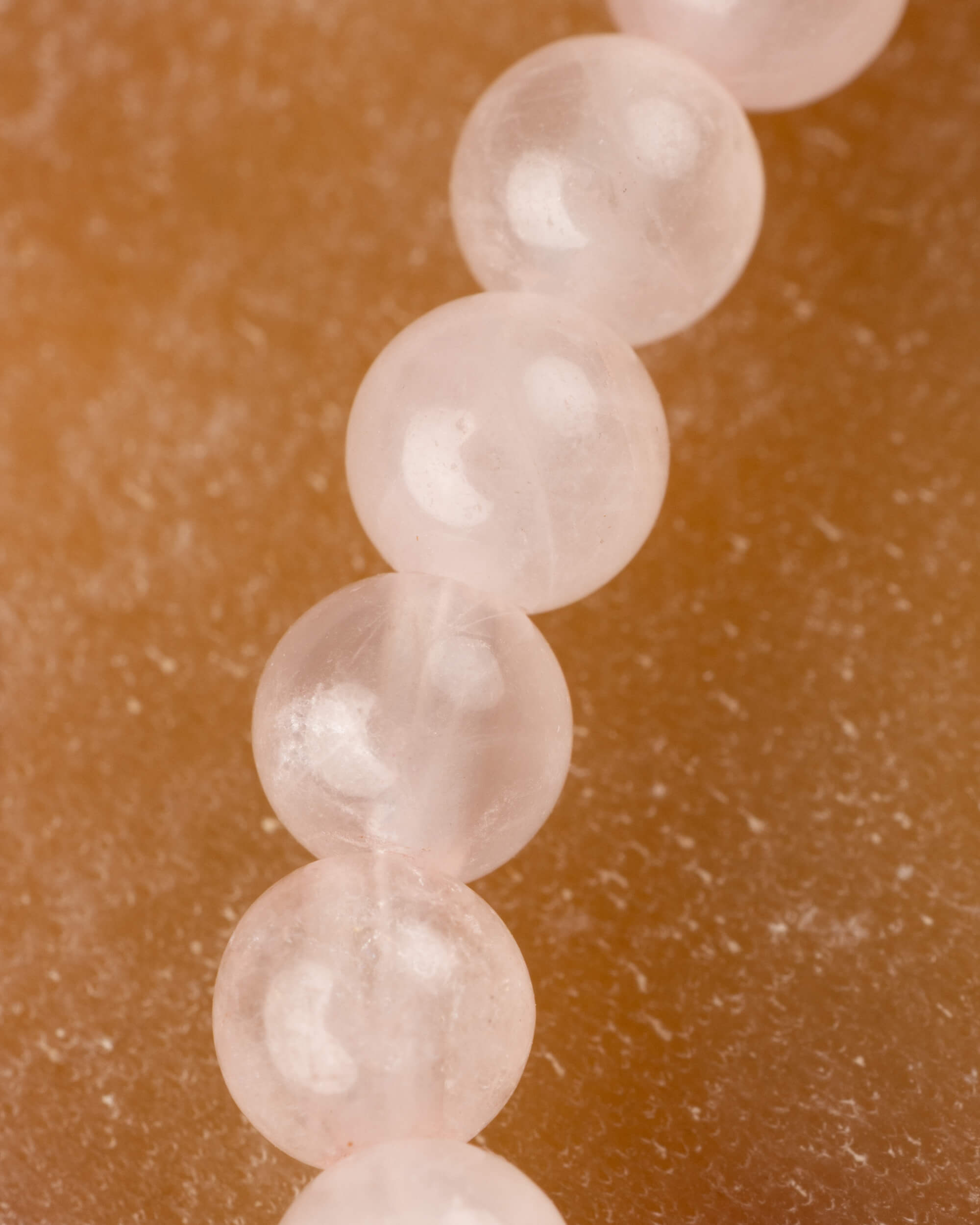 Pulsera de Cuarzo Rosa 4 mm - Amor y Ternura Sutil