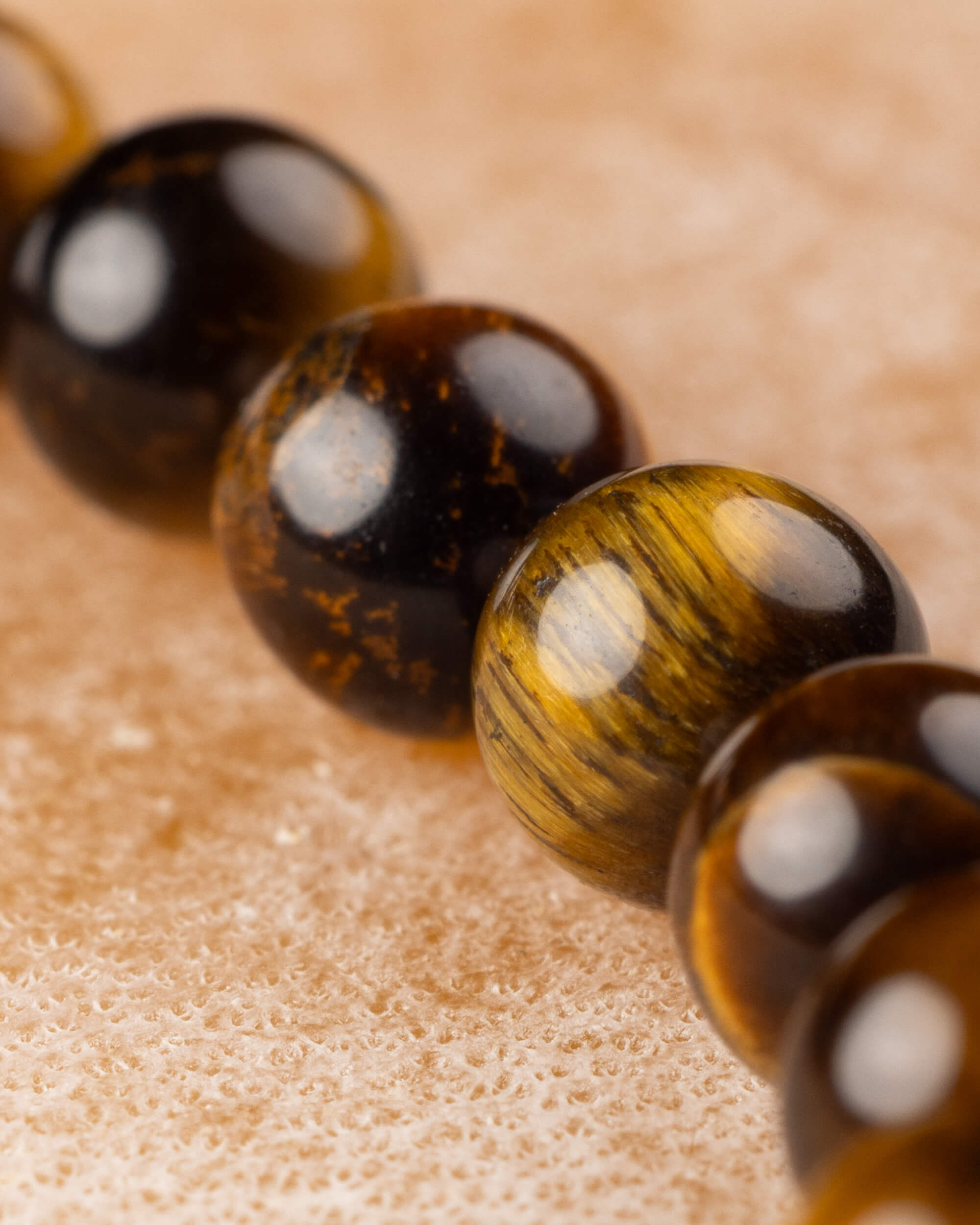 Pulsera de Ojo de Tigre 4 mm - Protección Clara y Voluntad