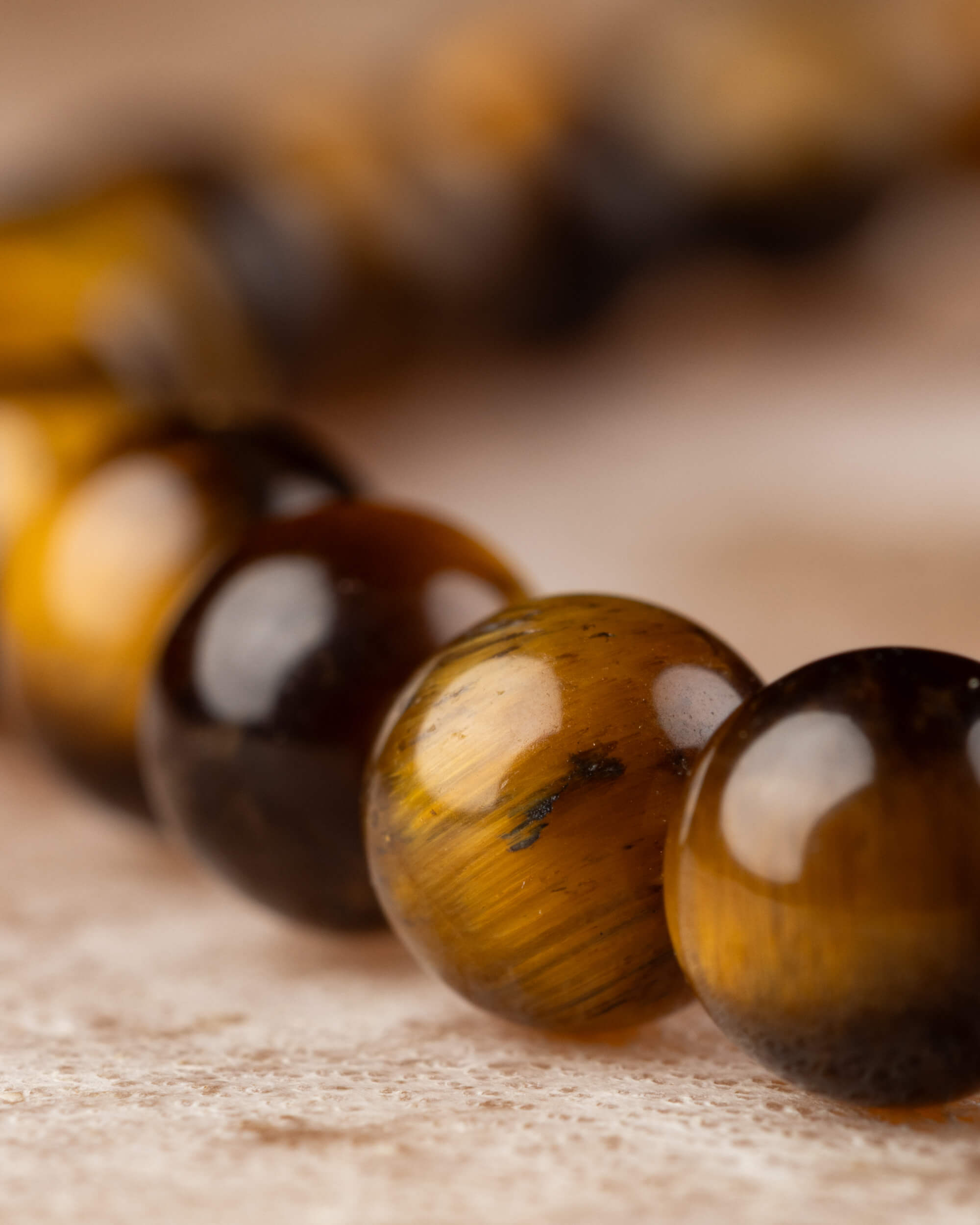 Pulsera de Ojo de Tigre 4 mm - Protección Clara y Voluntad