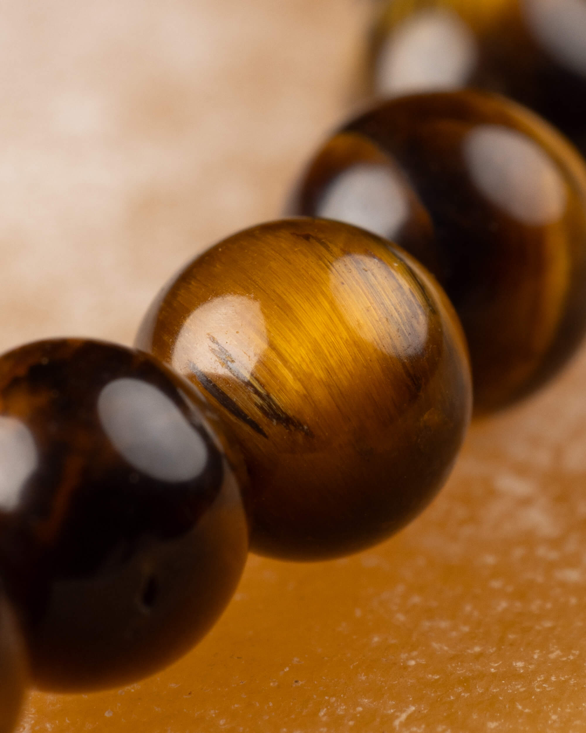 Pulsera de Ojo de Tigre 4 mm - Protección Clara y Voluntad