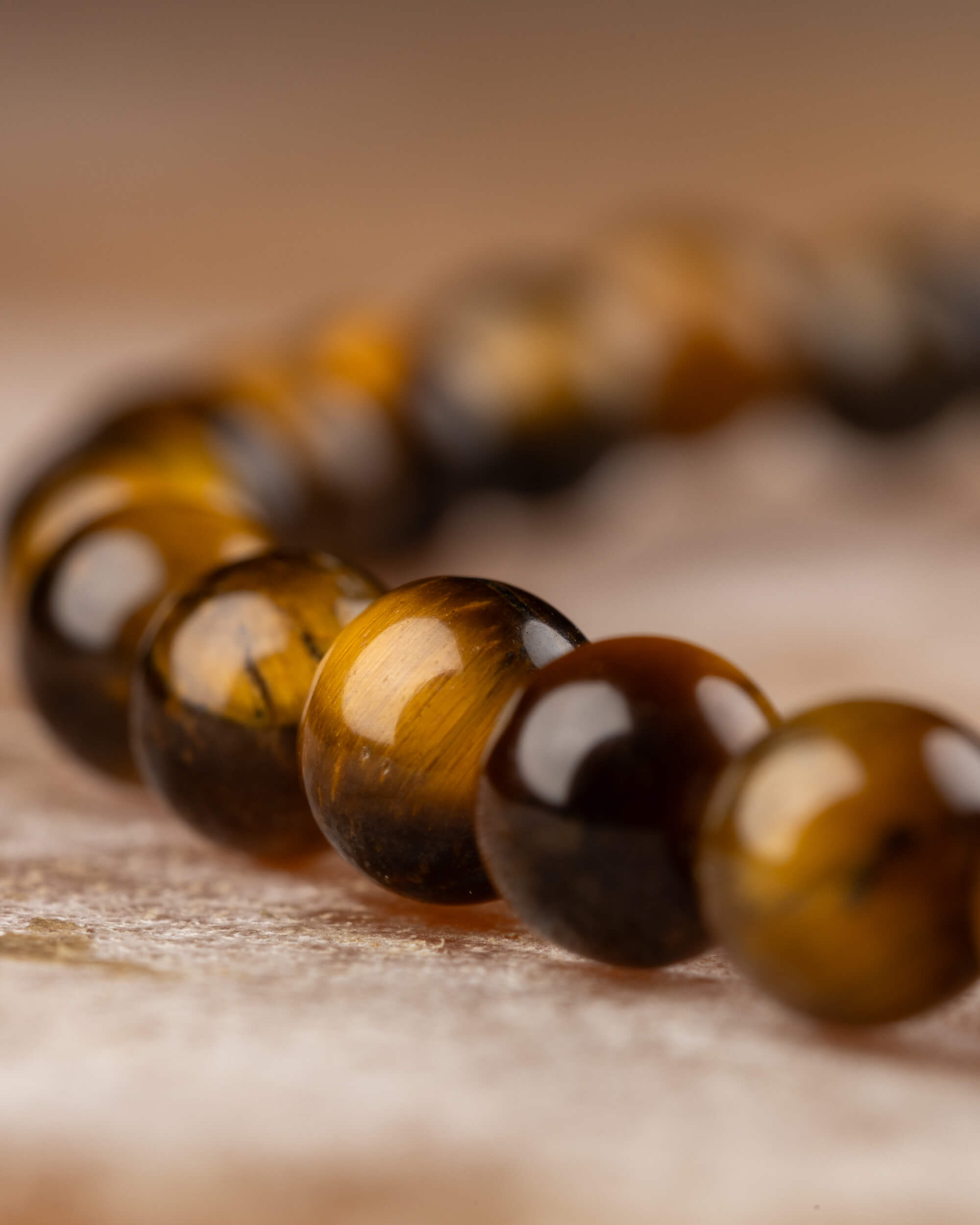 Pulsera de Ojo de Tigre 4 mm - Protección Clara y Voluntad