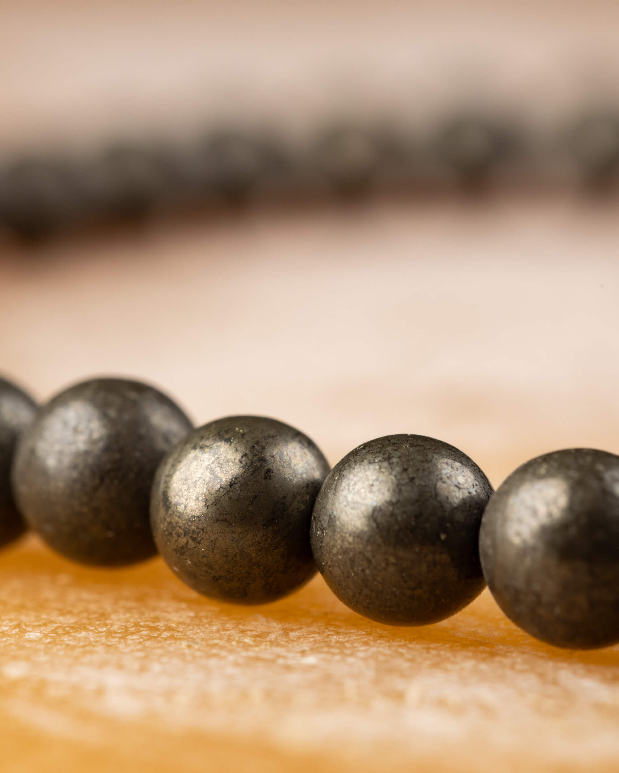 Pulsera de Pirita 4 mm - Claridad, Orden y Abundancia