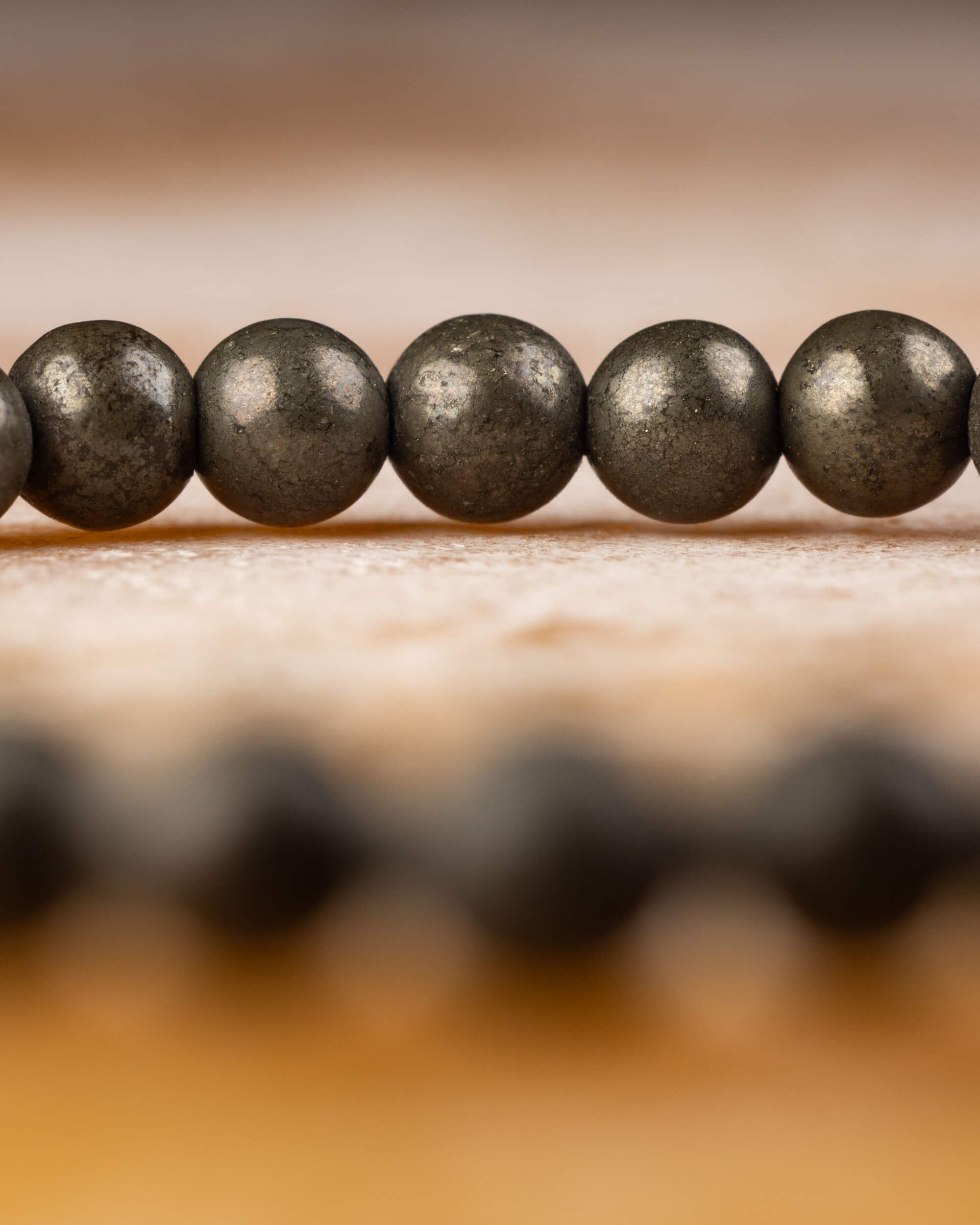 Pulsera de Pirita 4 mm - Claridad, Orden y Abundancia