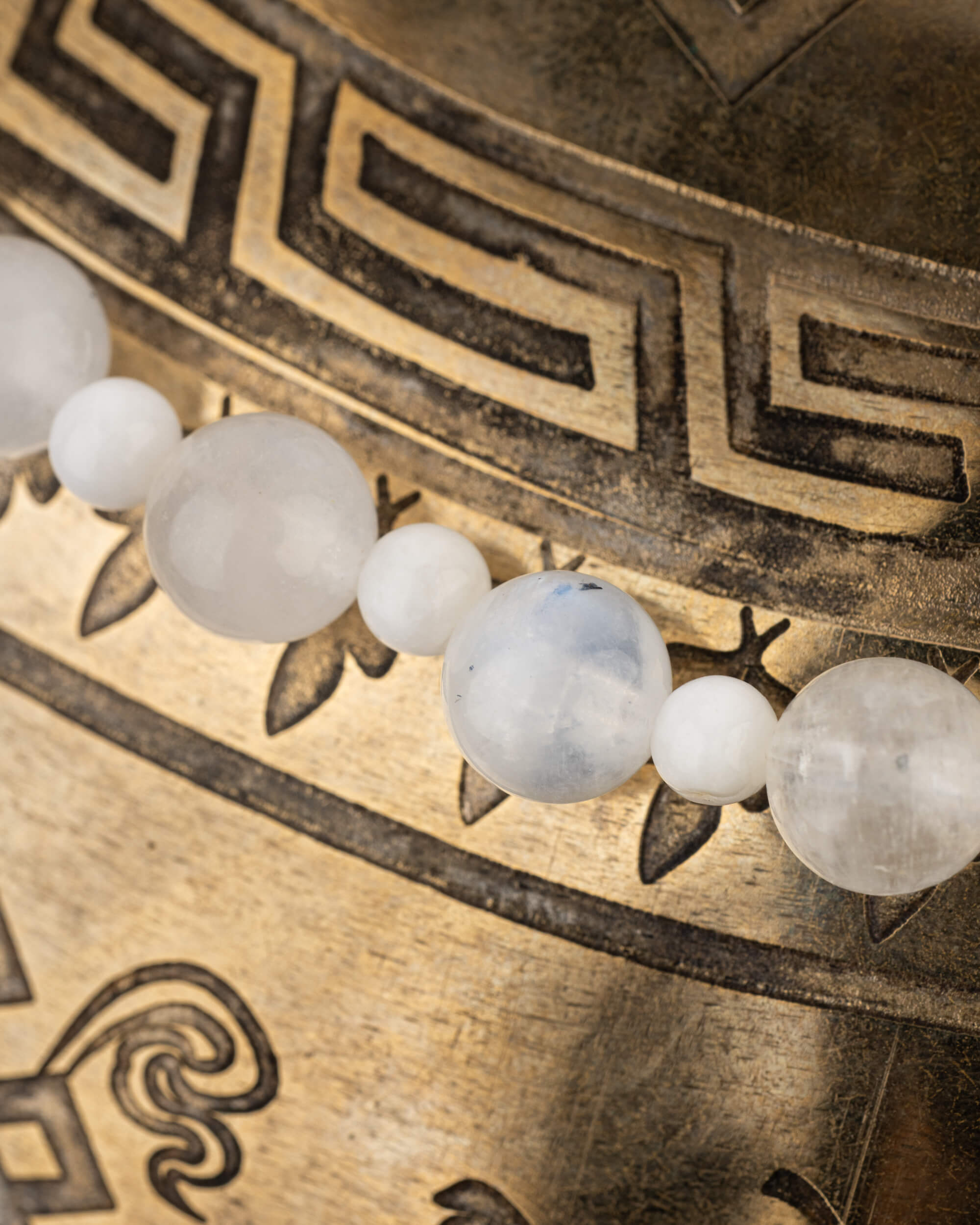 Codificador Collar de Piedra Luna 52 cm - Códigos Sagrados (Agesta)