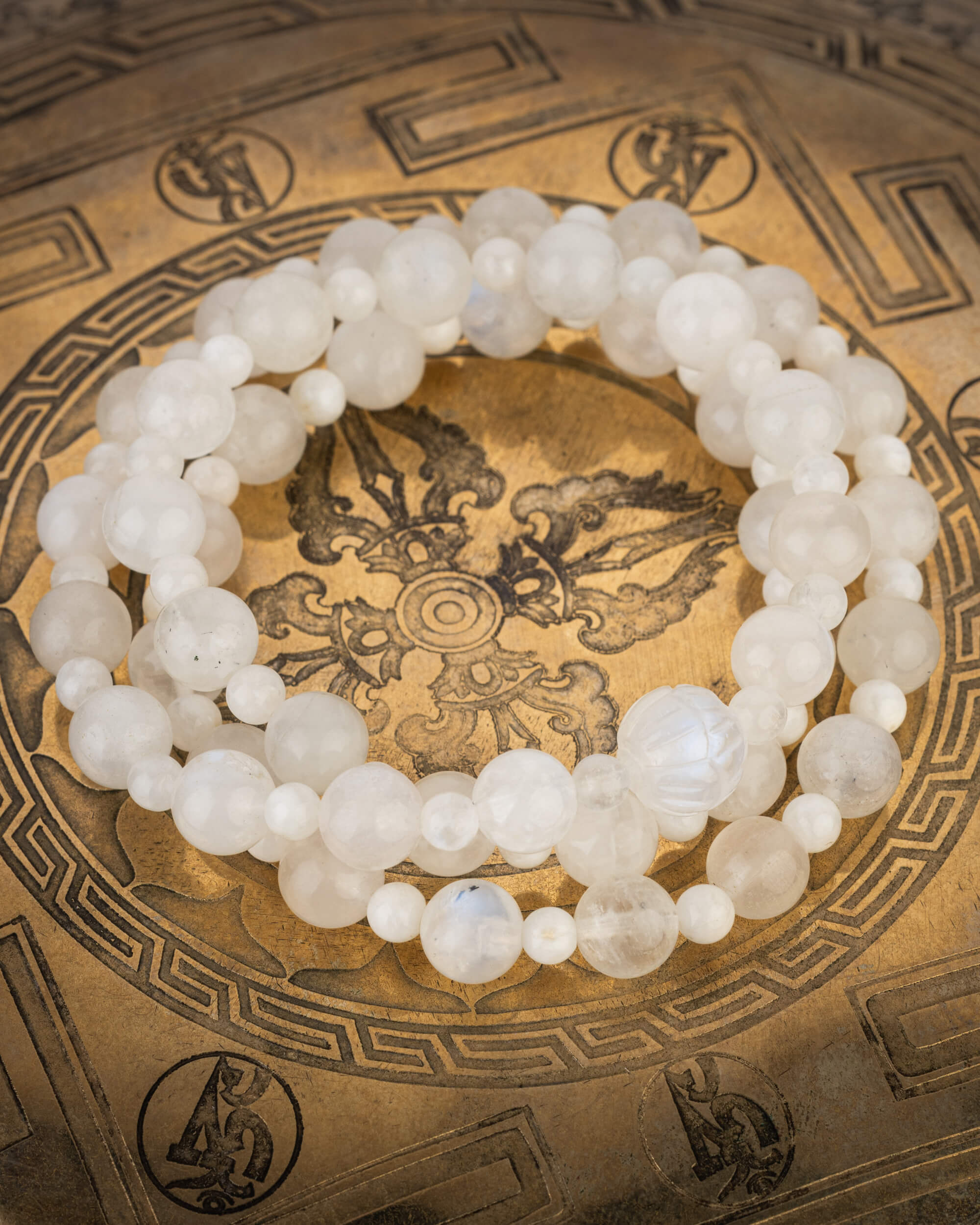 Codificador Collar de Piedra Luna 52 cm - Códigos Sagrados (Agesta)