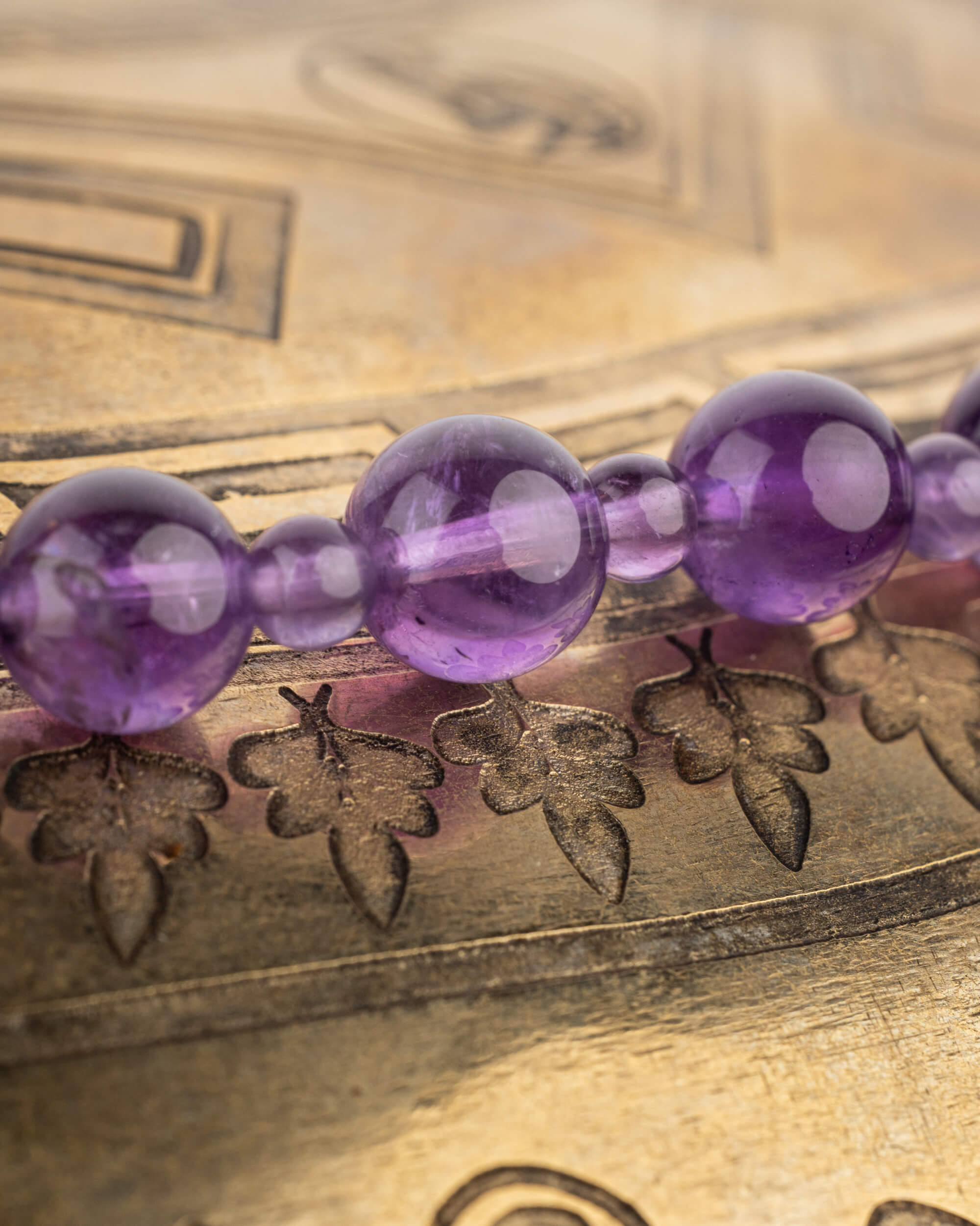 Codificador Collar "Llama Violeta" 50 cm - Transmutación y Calma (Agesta)