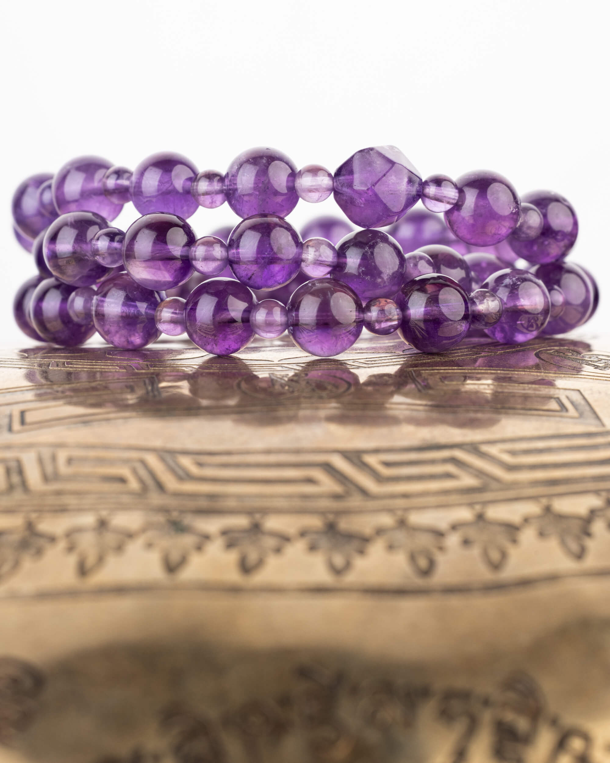 Codificador Collar "Llama Violeta" 50 cm - Transmutación y Calma (Agesta)