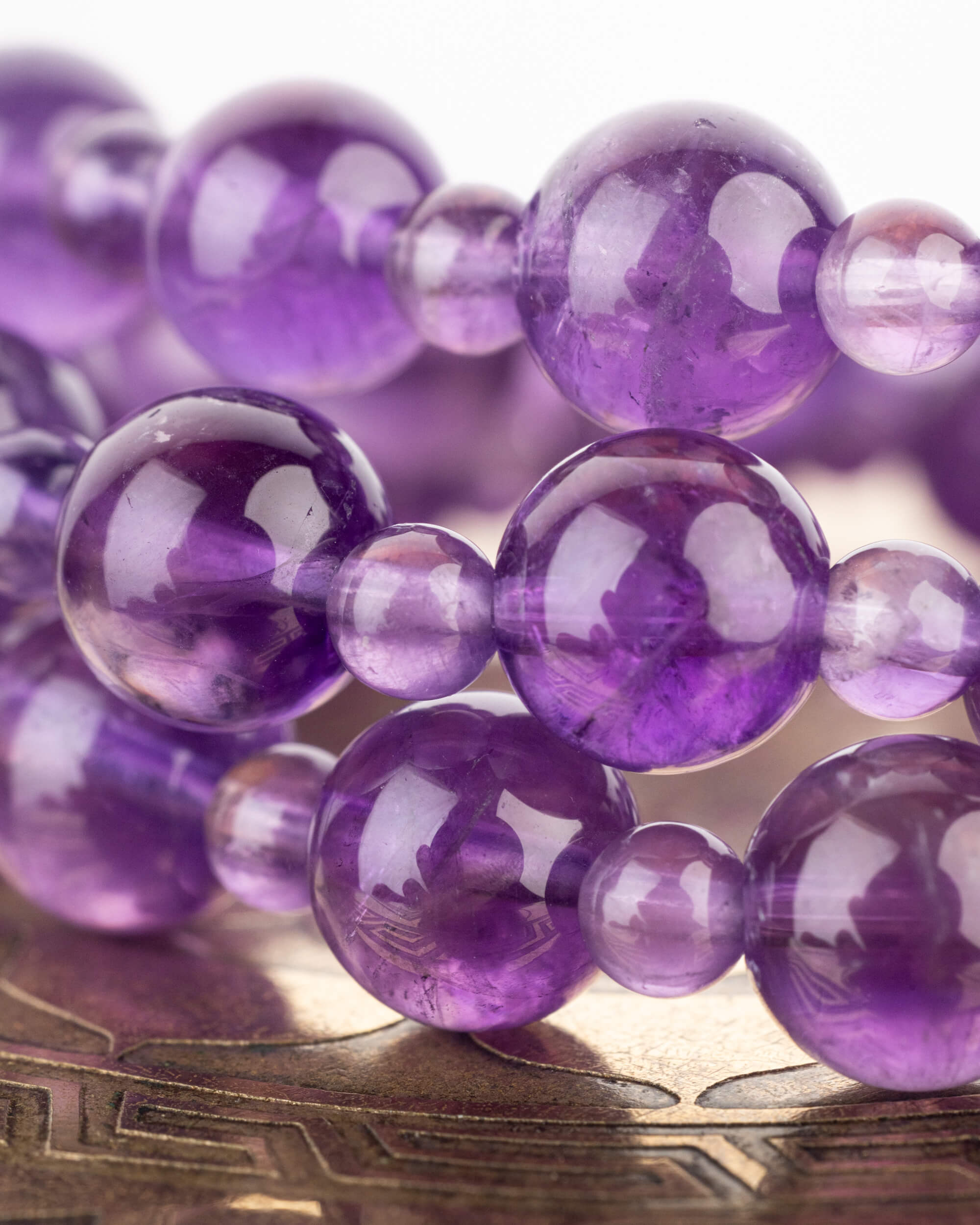 Codificador Collar "Llama Violeta" 50 cm - Transmutación y Calma (Agesta)