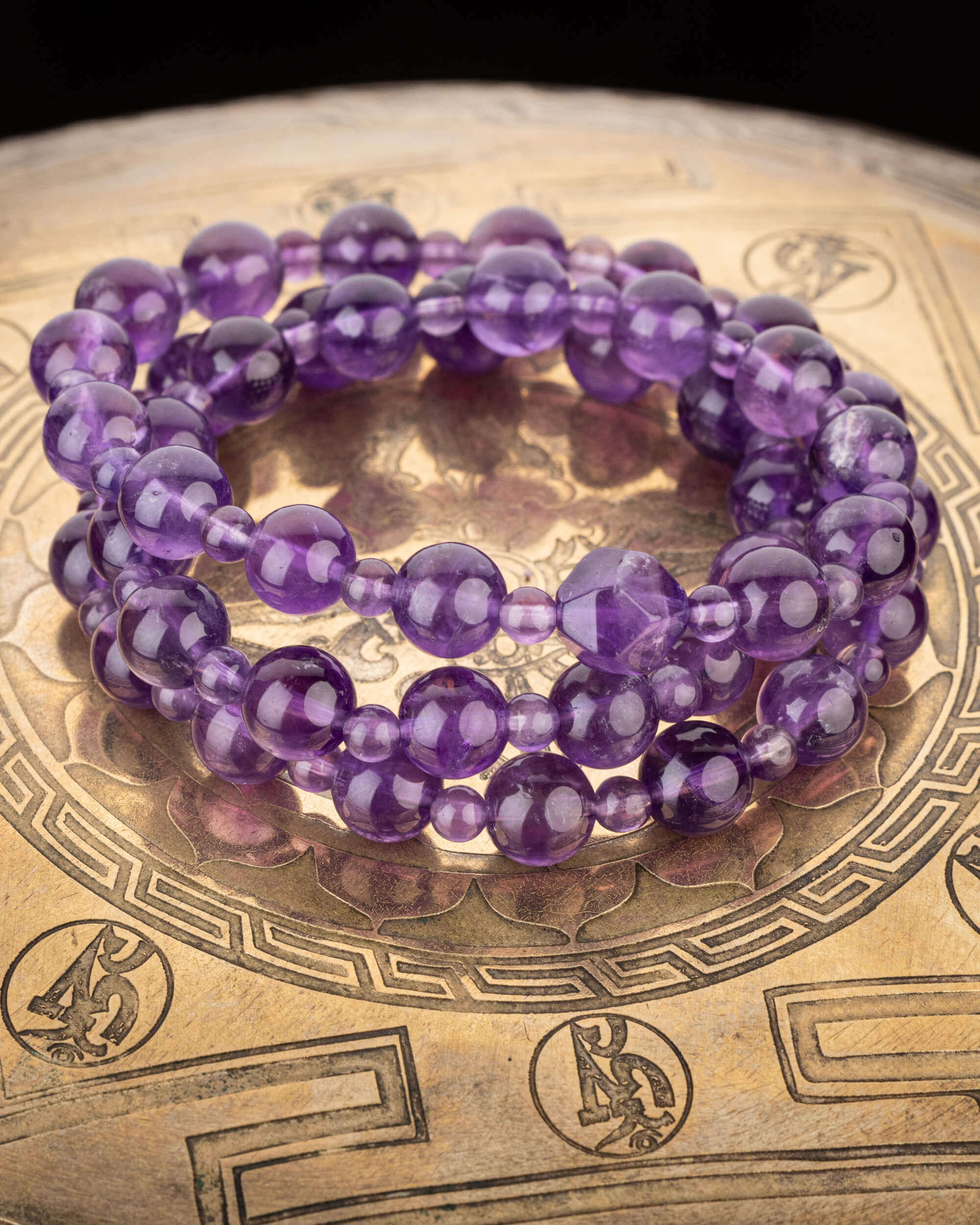 Codificador Collar "Llama Violeta" 50 cm - Transmutación y Calma (Agesta)