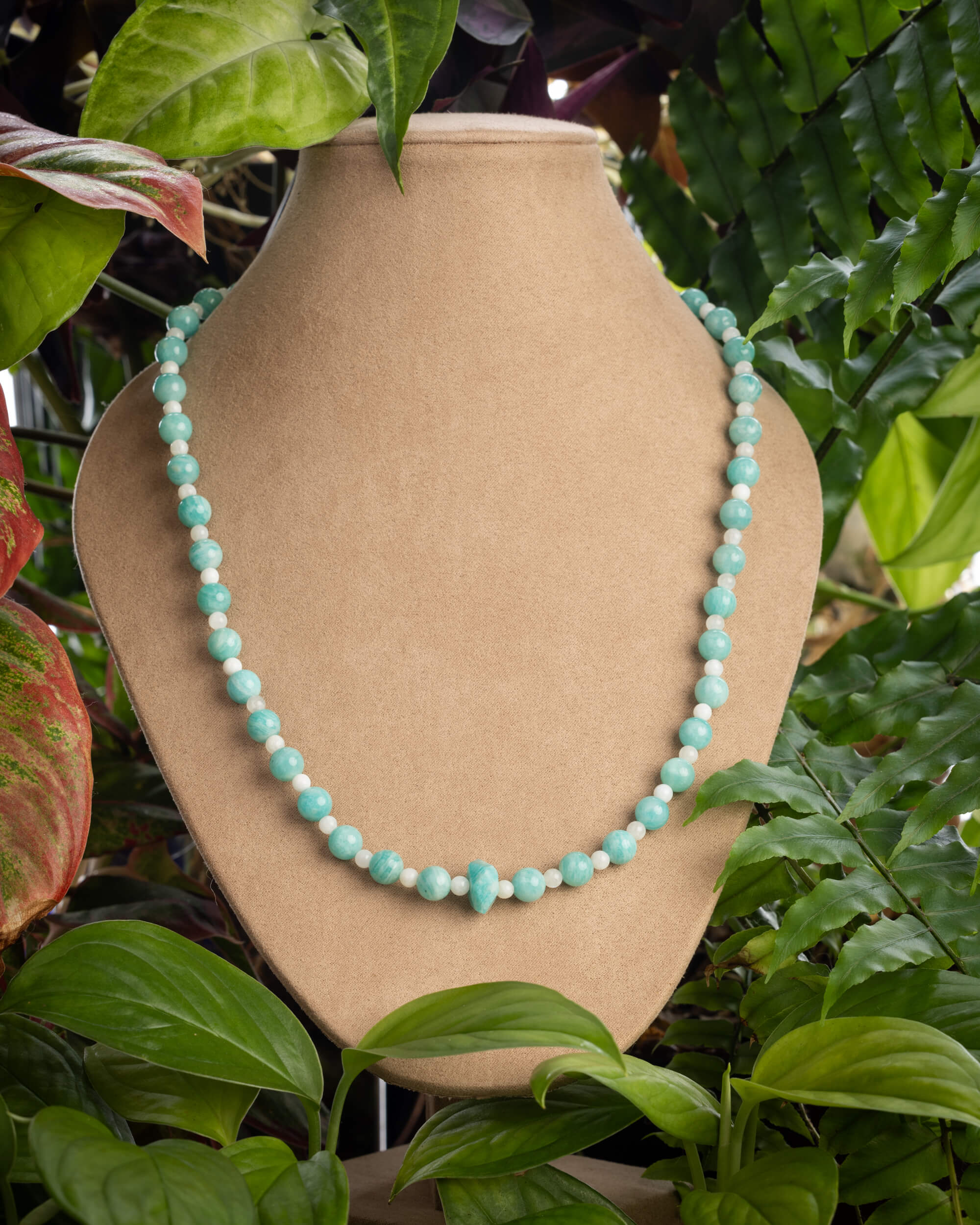 Codificador Collar "Jardín de Luna" 51 cm - Serenidad y Ciclos (Agesta)