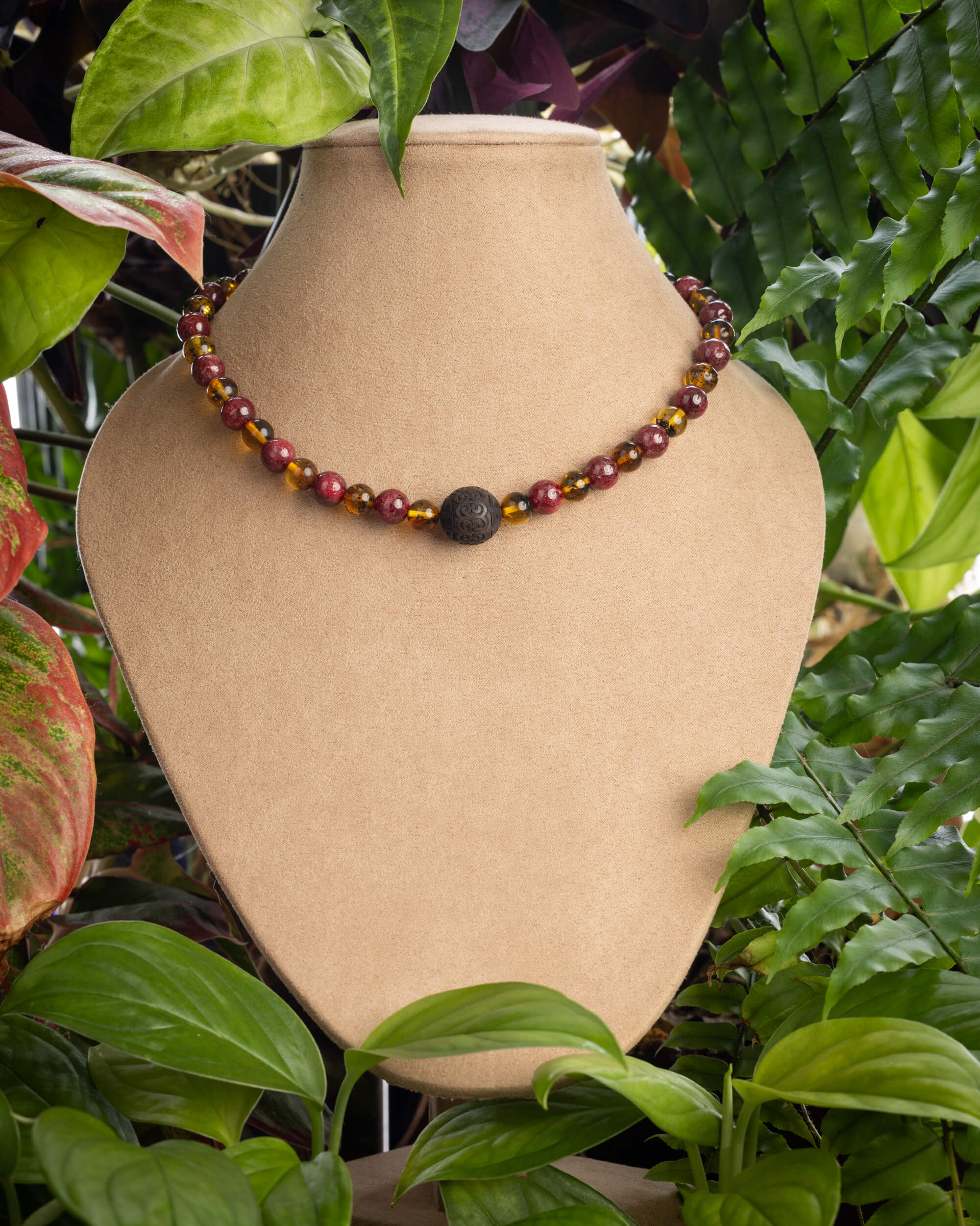 Codificador de Mano "Flama de Renacer" 33 cm - Fuego y Raíz (Agesta)