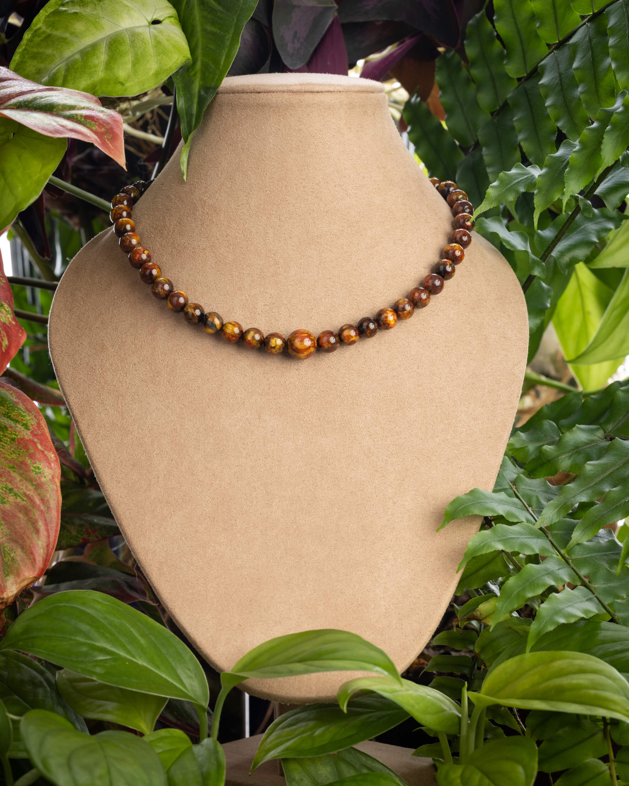 Codificador de Mano "Ojo del Infinito" 33 cm - Pietersita de Namibia (Agesta)