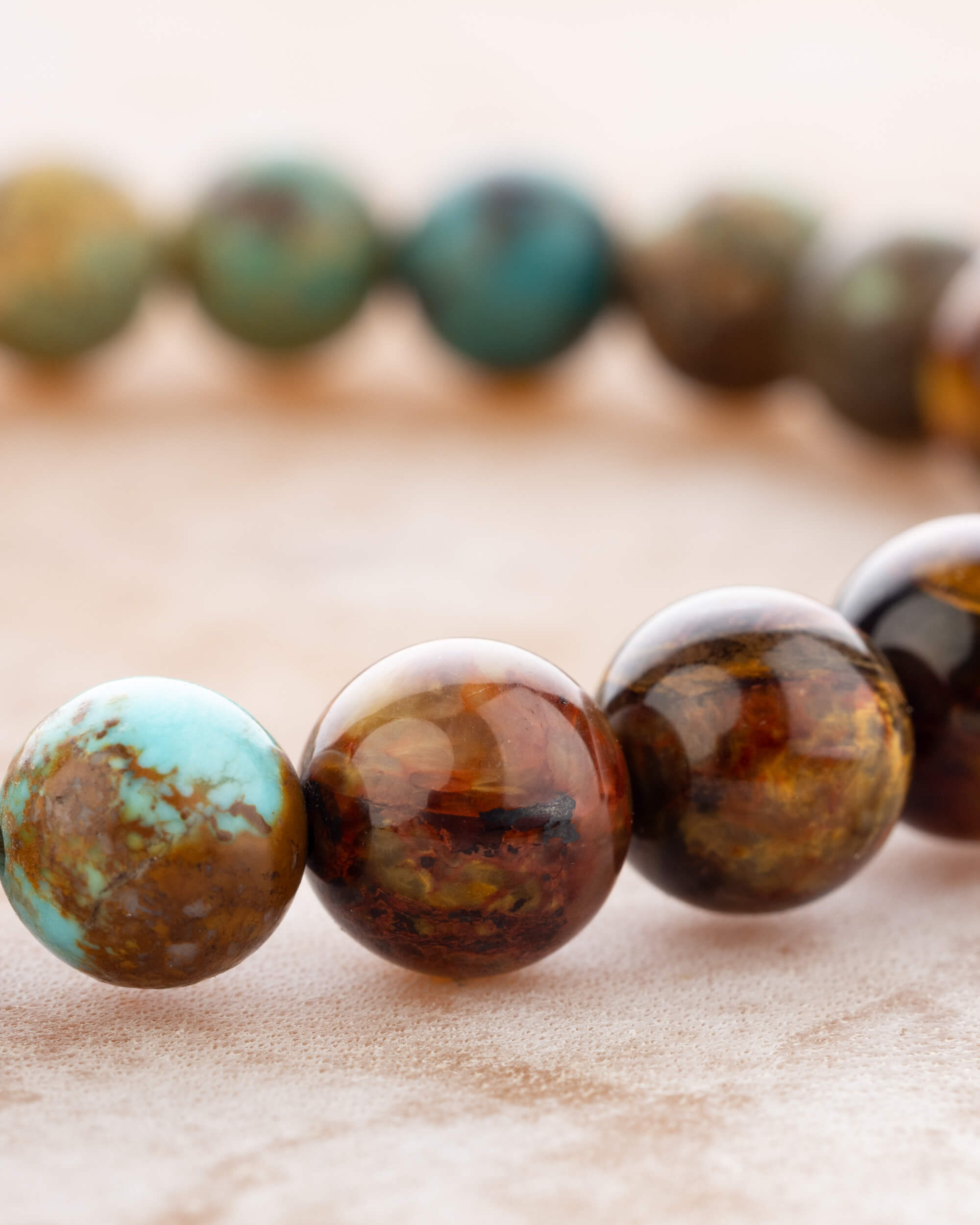 Pulsera Zodiacal Géminis ♊ 8 mm - Claridad, Comunicación y Agilidad