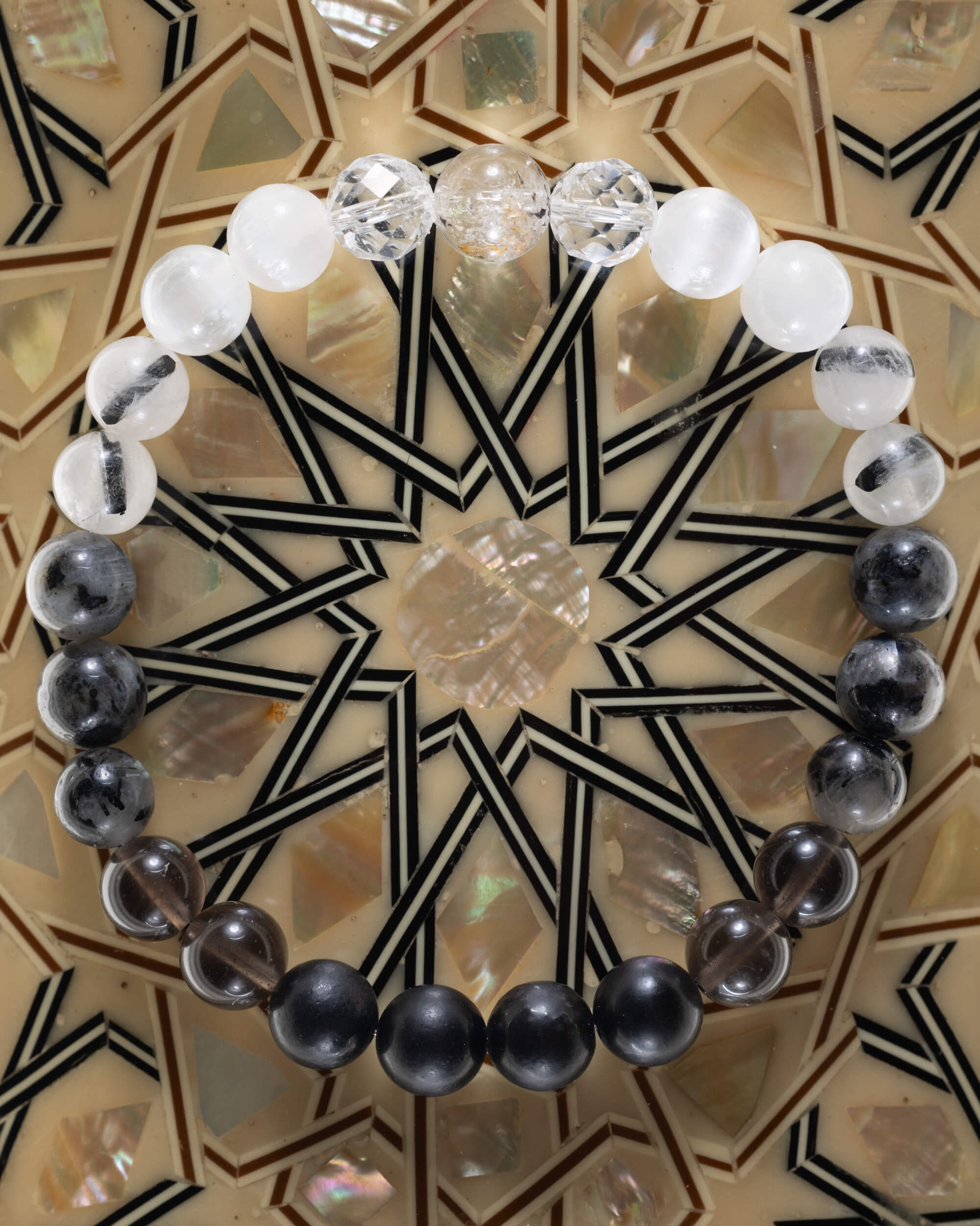 Pulsera Zodiacal Acuario ♒ 8 mm - Visión Libre y Eje Estelar