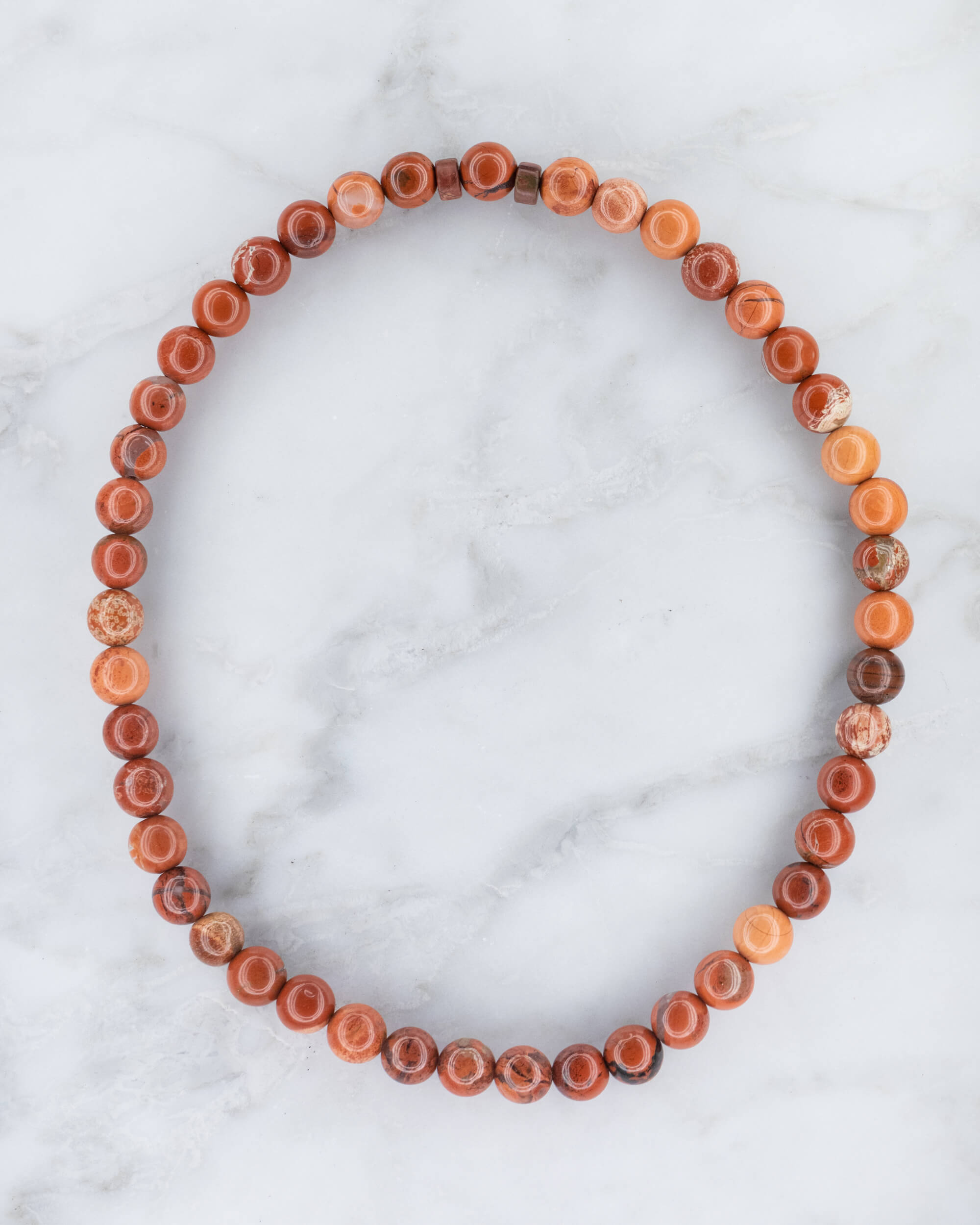 Codificador de Mano Jaspe Rojo 34 cm - Presencia y Raíz Viva (Agesta)