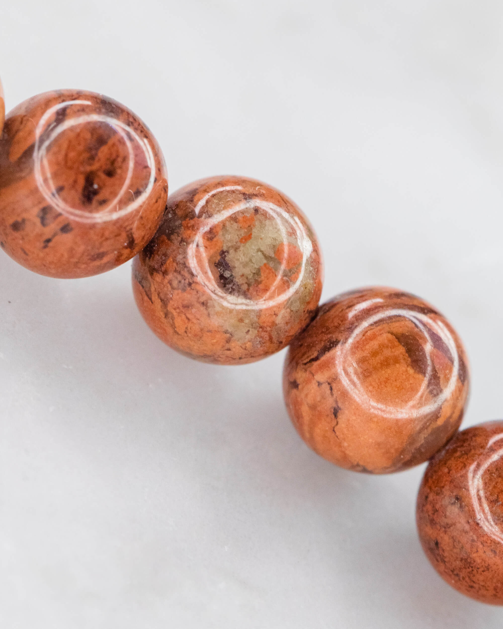 Codificador de Mano Jaspe Rojo 34 cm - Presencia y Raíz Viva (Agesta)