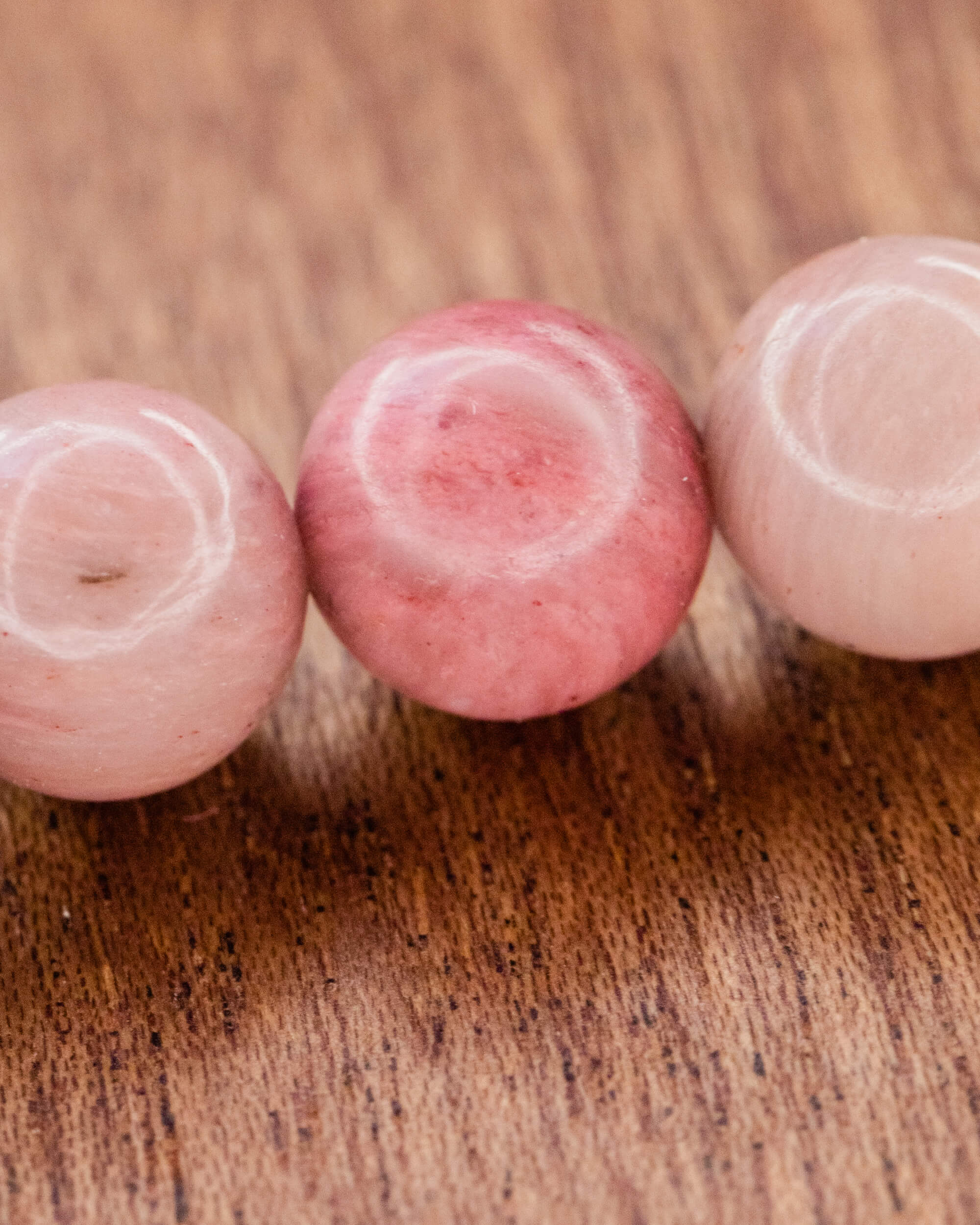 Codificador de Mano Rodonita Rosa 34 cm - Amor Firme (Agesta)