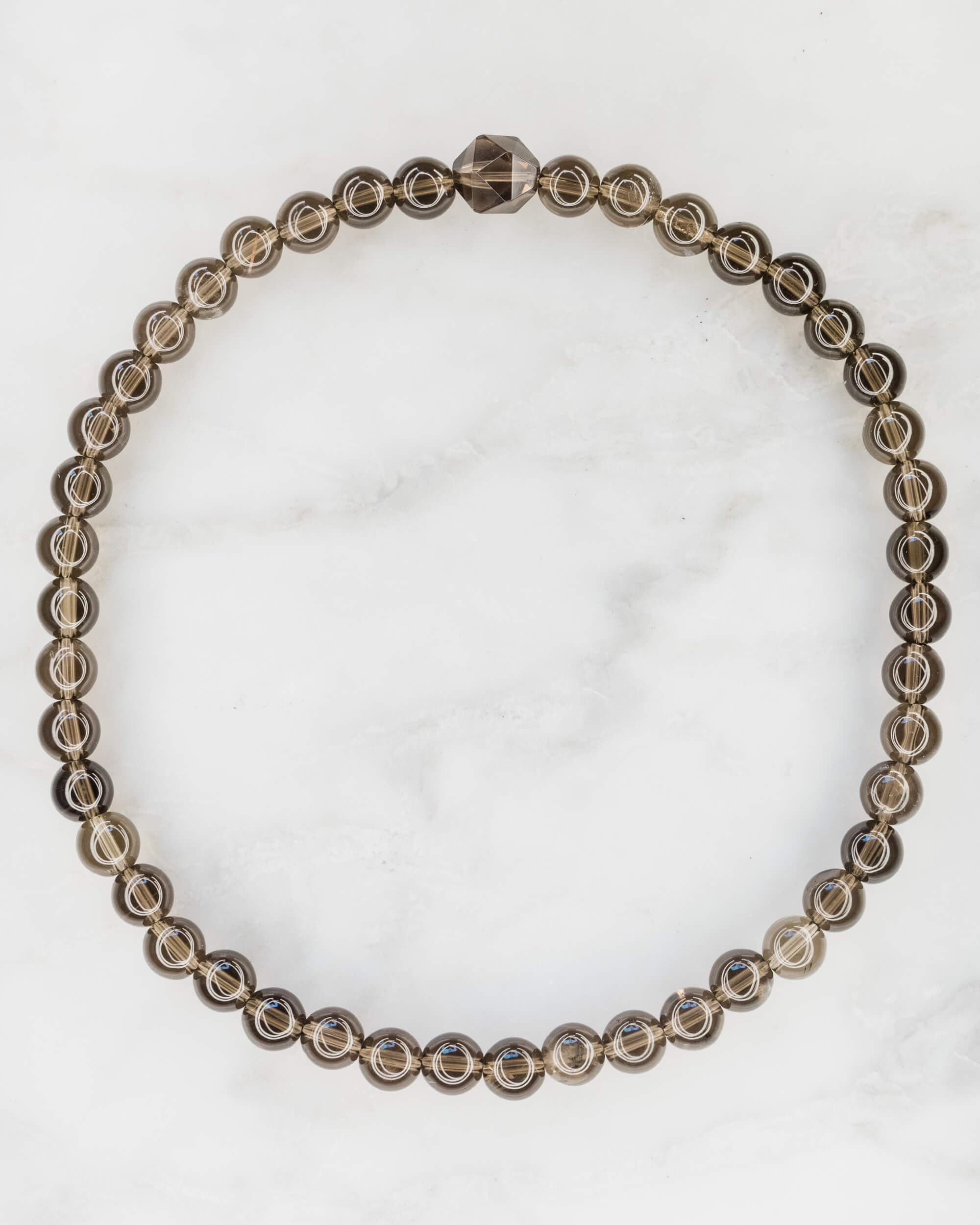 Codificador de Mano Cuarzo Ahumado 33 cm - Anclaje y Base Sólida (Agesta)