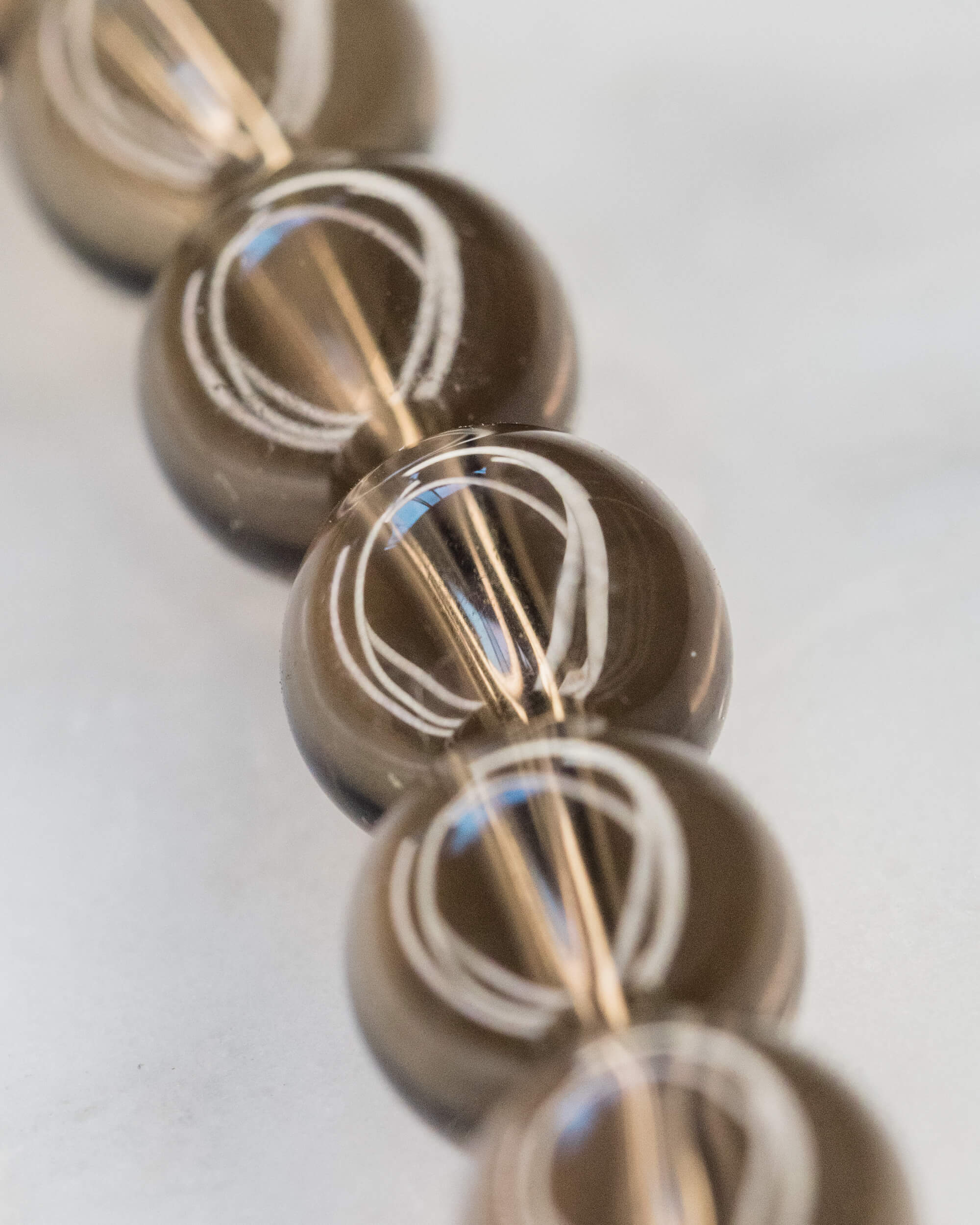 Codificador de Mano Cuarzo Ahumado 33 cm - Anclaje y Base Sólida (Agesta)