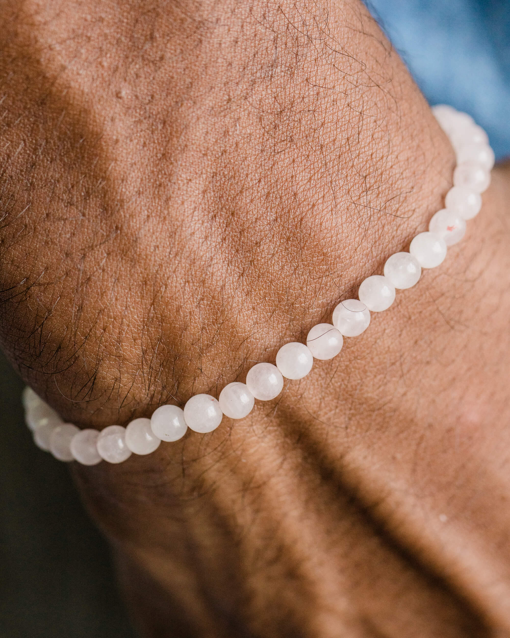 Pulsera de Cuarzo Rosa 4 mm - Amor y Ternura Sutil