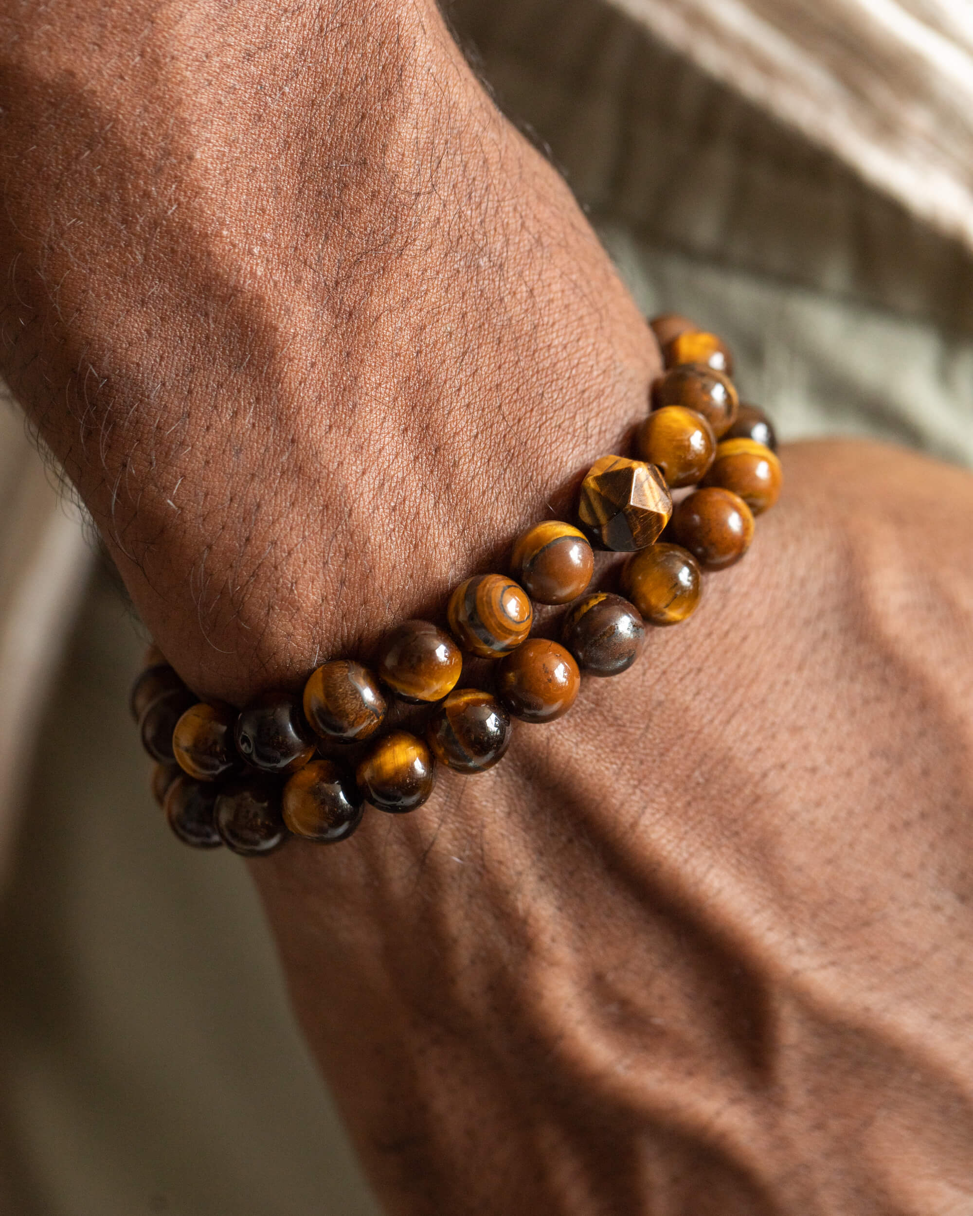 Codificador de Mano Ojo de Tigre 32 cm - Protección y Centro (Agesta)